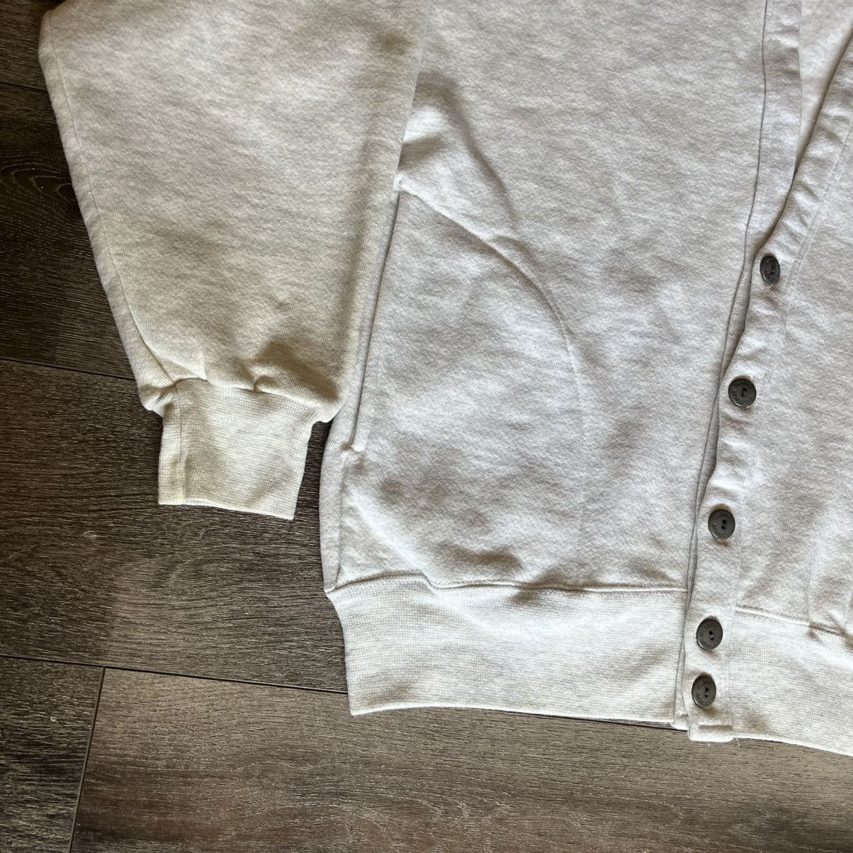 Russell Athletic Vintage 90s Russell Athletic Grey Button Cardigan Sweatshirt Size US XL / EU 56 / 4 - 4 Thumbnail