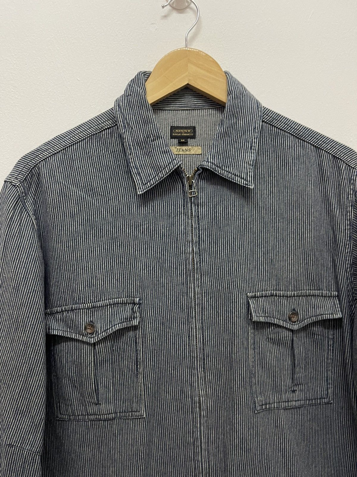 Kansai Yamamoto Vintage Kansai Yamamoto Hickory Jacket Indigo Size US M / EU 48-50 / 2 - 3 Thumbnail