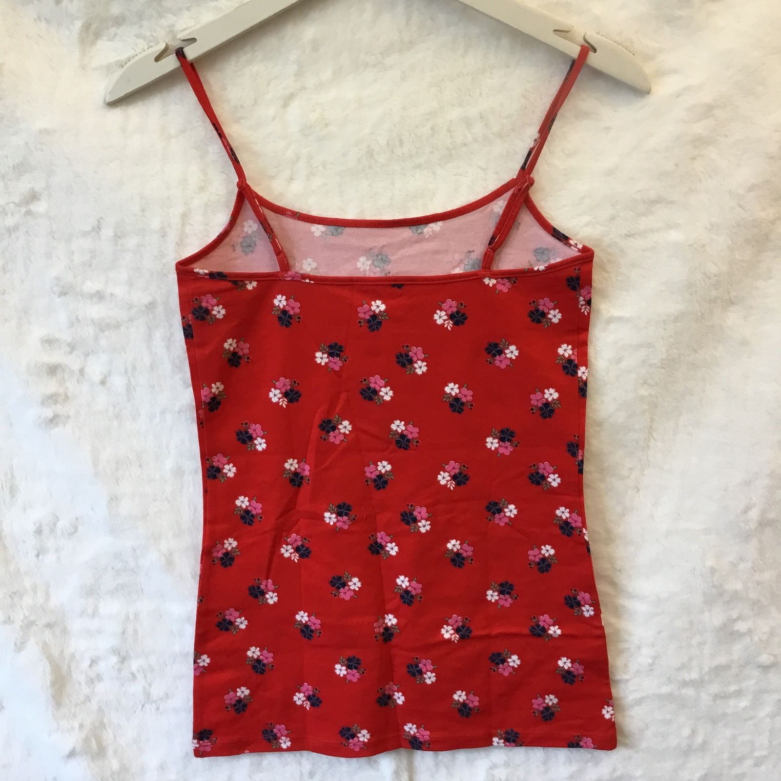 Loft LOFT Red Bouquet Pattern Scoop Neck Cami Size XS / US 0-2 / IT 36-38 - 6 Thumbnail