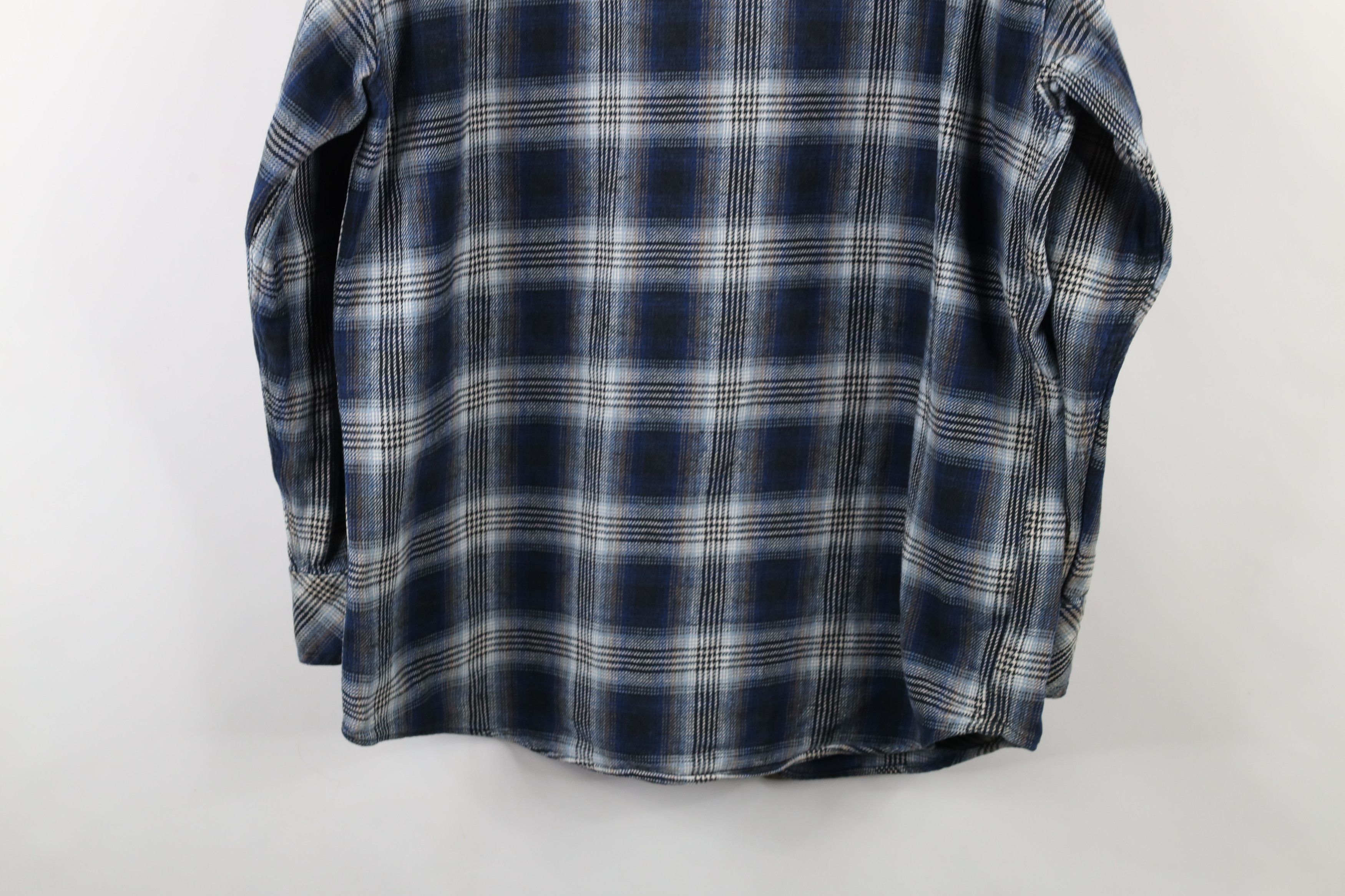 Vintage Vintage 90s Streetwear Cowboy Flannel Snap Button Shirt Size US XL / EU 56 / 4 - 11 Thumbnail