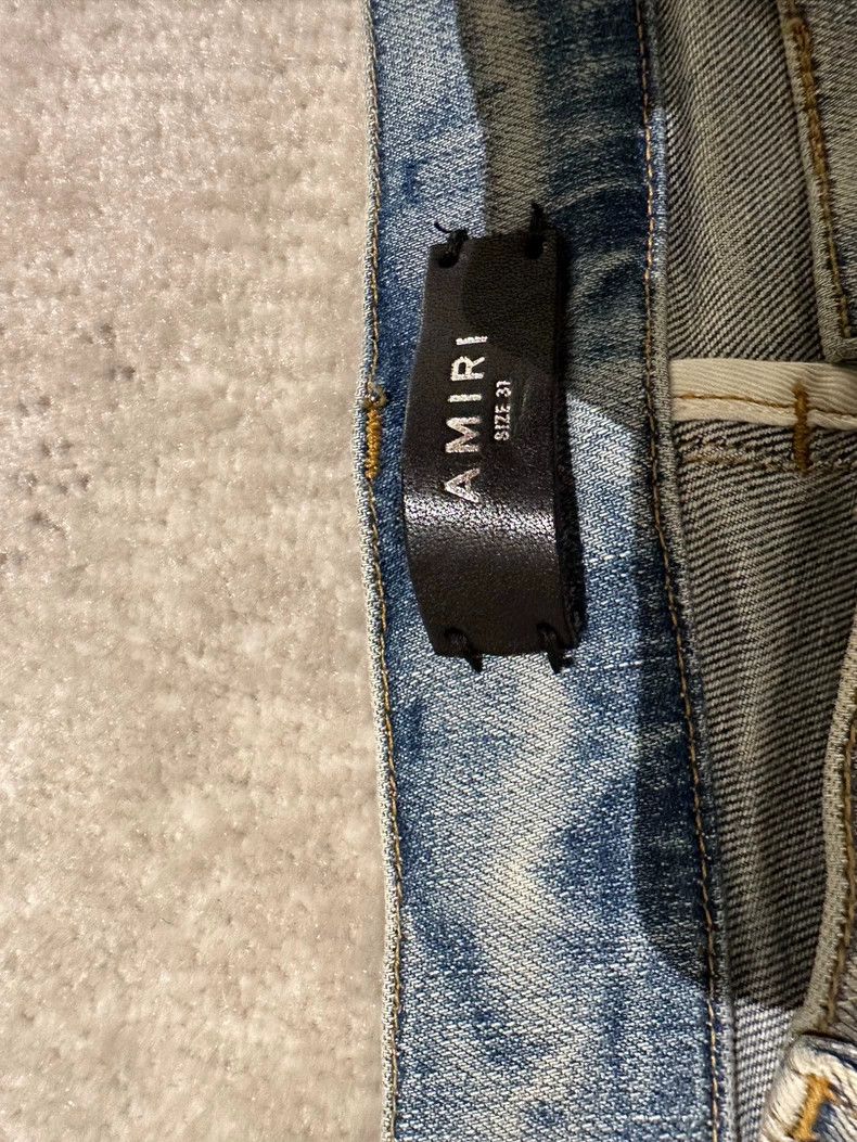Amiri Amiri 22 Patchwork Blue Denim Jeans Size US 31 - 6 Thumbnail