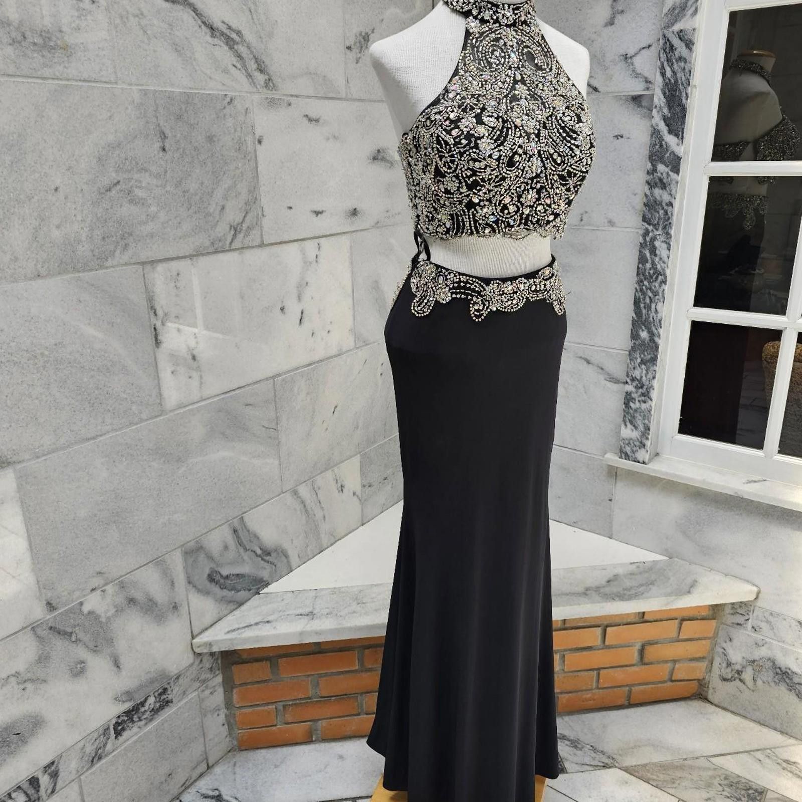 Other Women's Black and Silver 2 Piece Formal Dress Size S / US 4 / IT 40 - 3 Thumbnail