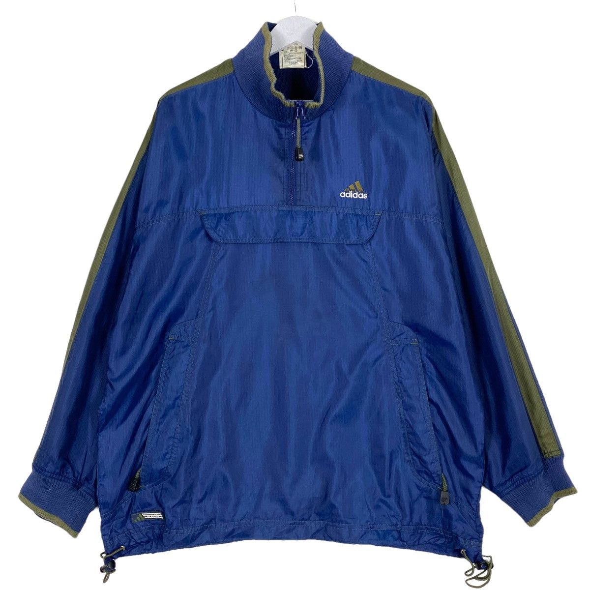 Adidas × Vintage 💥 90s ADIDAS ANORAK WINDBREAKER JACKET Size US L / EU 52-54 / 3 - 1 Thumbnail