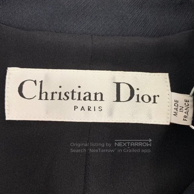 Dior Dior Black wool lapel single-breasted sleeveless dress Size XS / US 0-2 / IT 36-38 - 6 Thumbnail