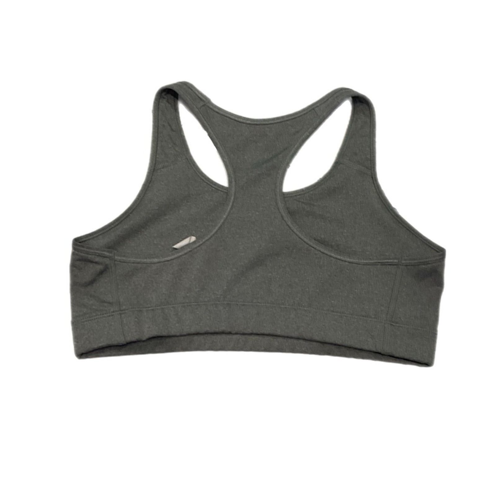 Nike Nike Pro Gray Dri-FIT Racerback Sports Bra Size L / US 10 / IT 46 - 2 Thumbnail