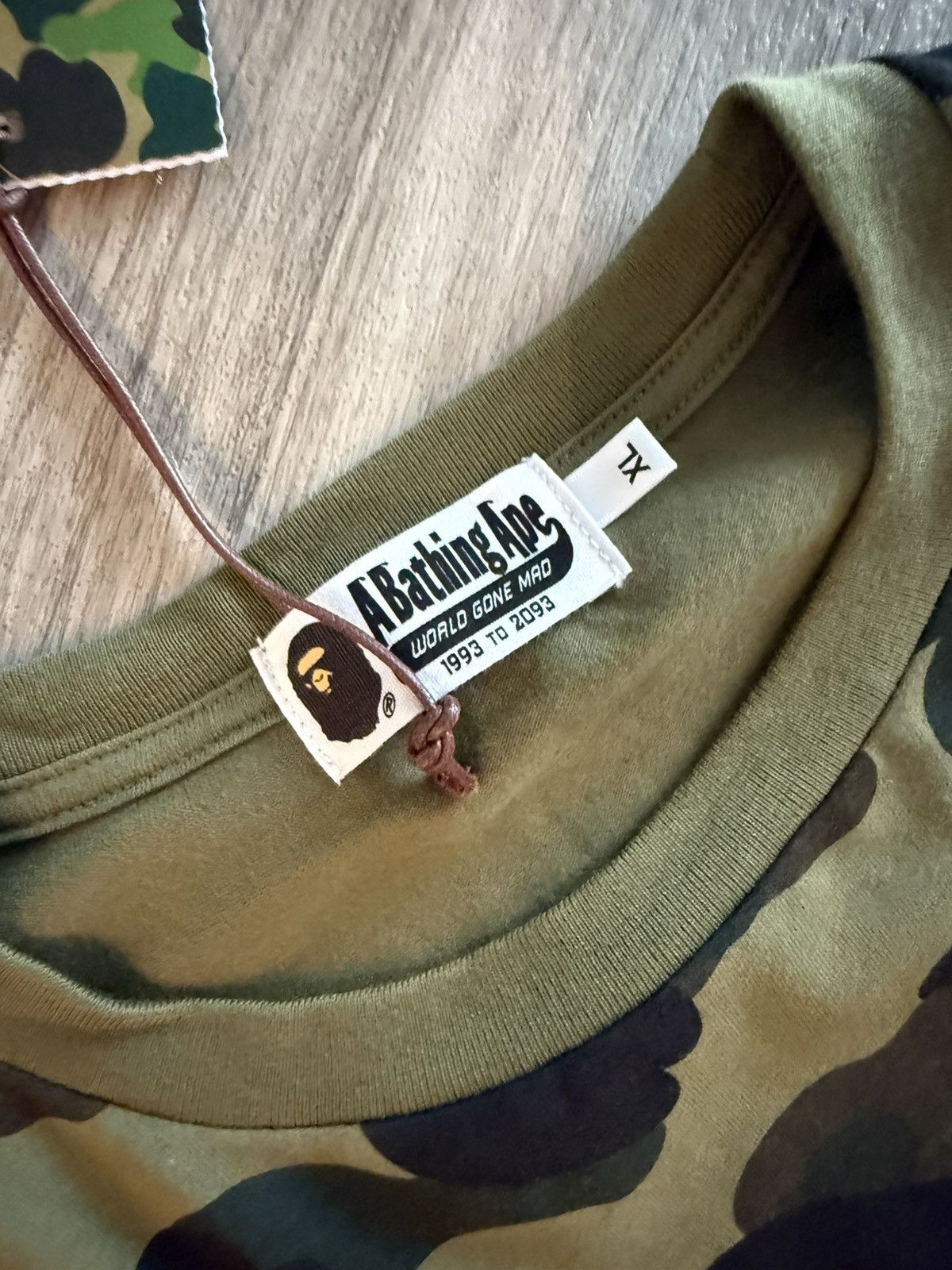 Bape green camo long sleeve