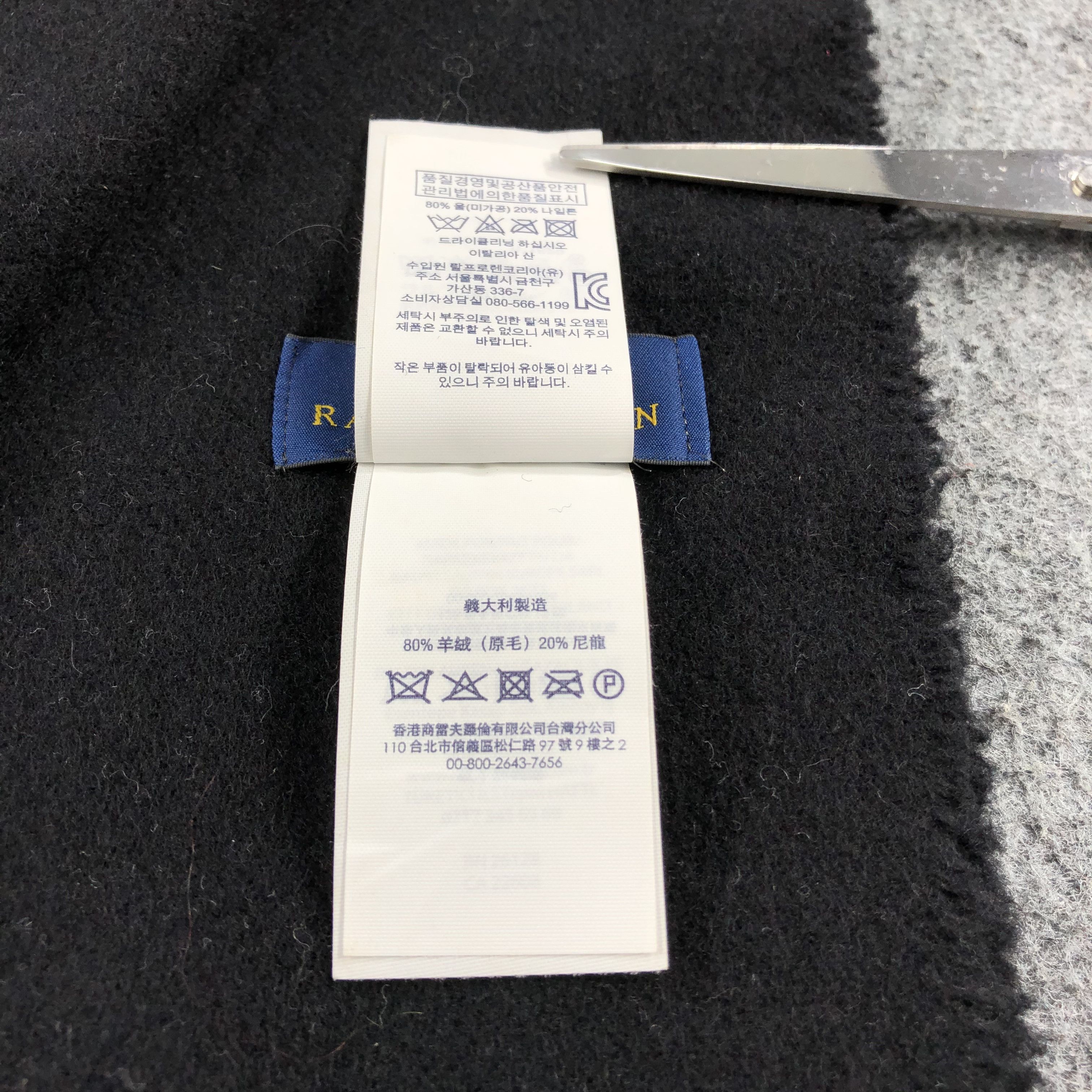 Polo Ralph Lauren Polo Ralph Lauren Big Logo Wool Scarf Muffler V703 Size ONE SIZE - 7 Thumbnail