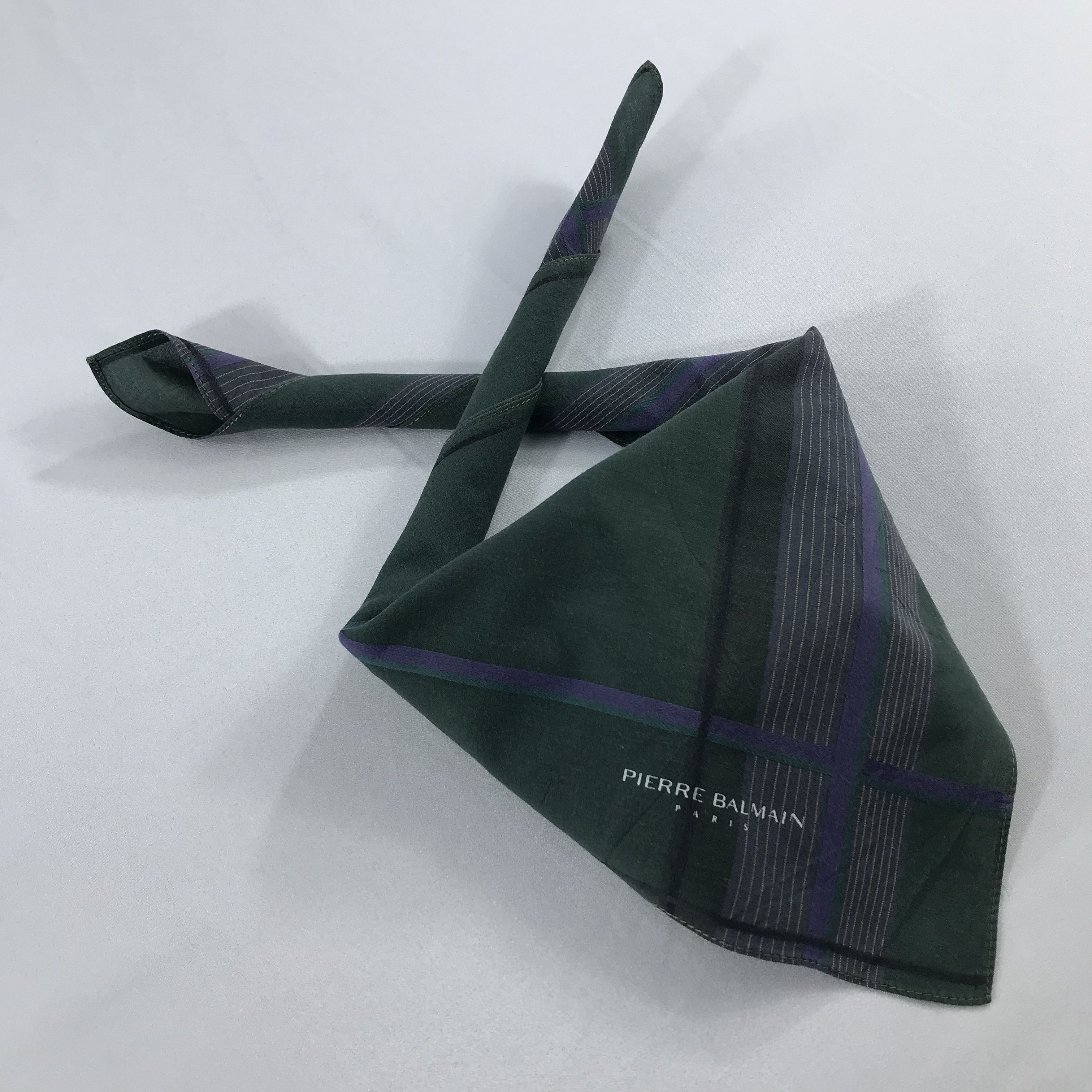 Pierre Balmain × Vintage Pierre Balmain Bandana / Handkerchief / Neckerchief - S2306 Size ONE SIZE - 4 Thumbnail