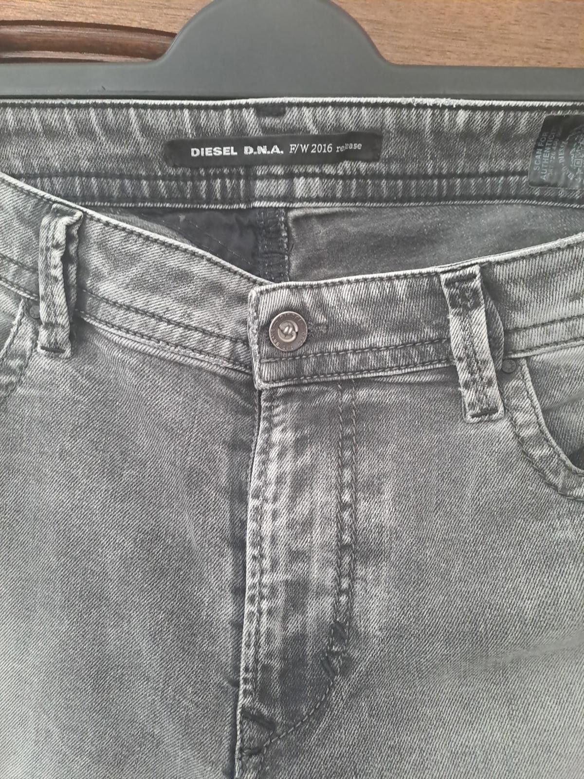 Diesel Diesel Thavar Dna Grey Jeans Mens Size 34/34 Distressed Slim Size US 34 / EU 50 - 3 Thumbnail