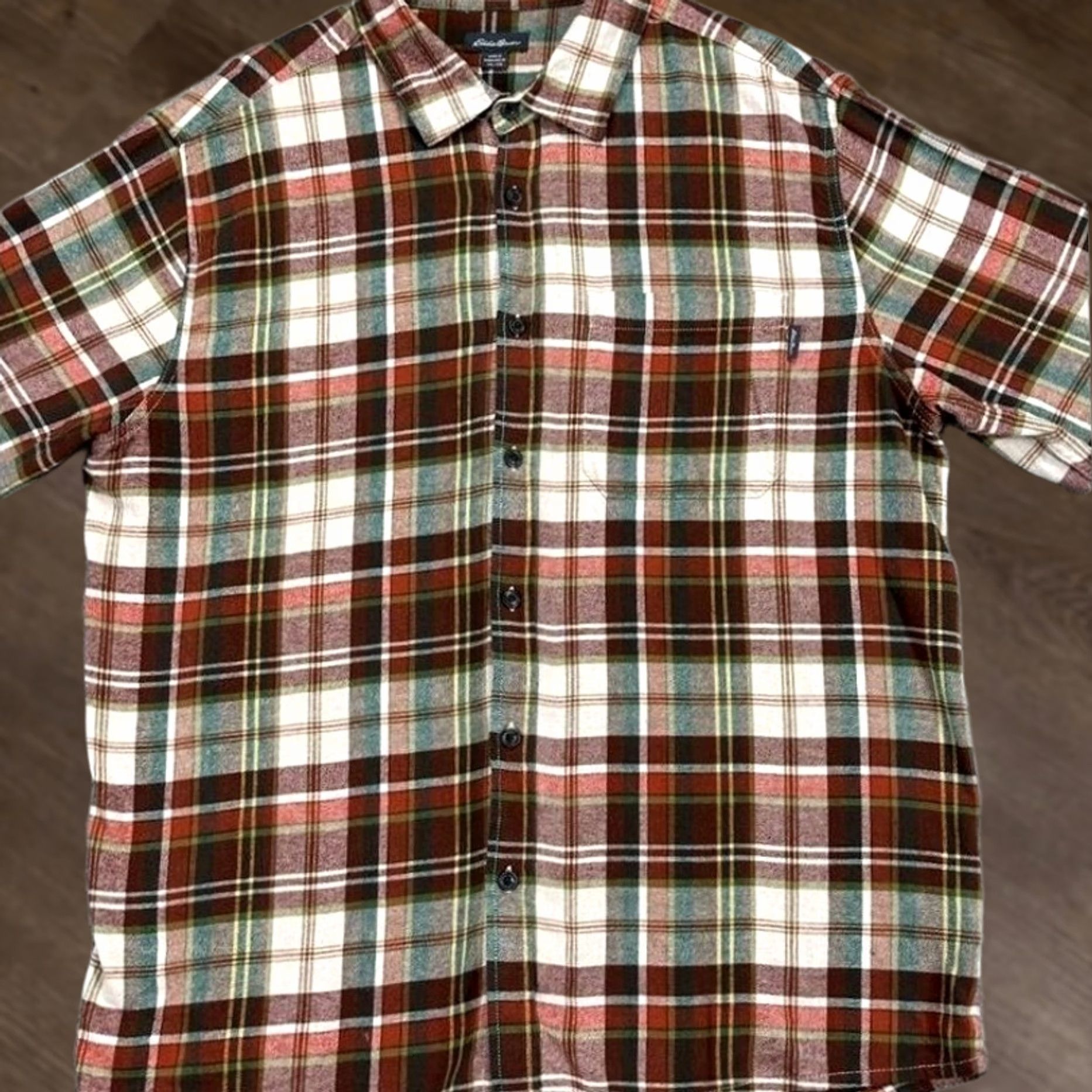 Eddie Bauer VINTAGE Eddie Bauer Shirt Mens 2XL Brown Flannel Button Up Plaid Pocket Long Sleeve EUC Size US XXL / EU 58 / 5 - 1 Thumbnail