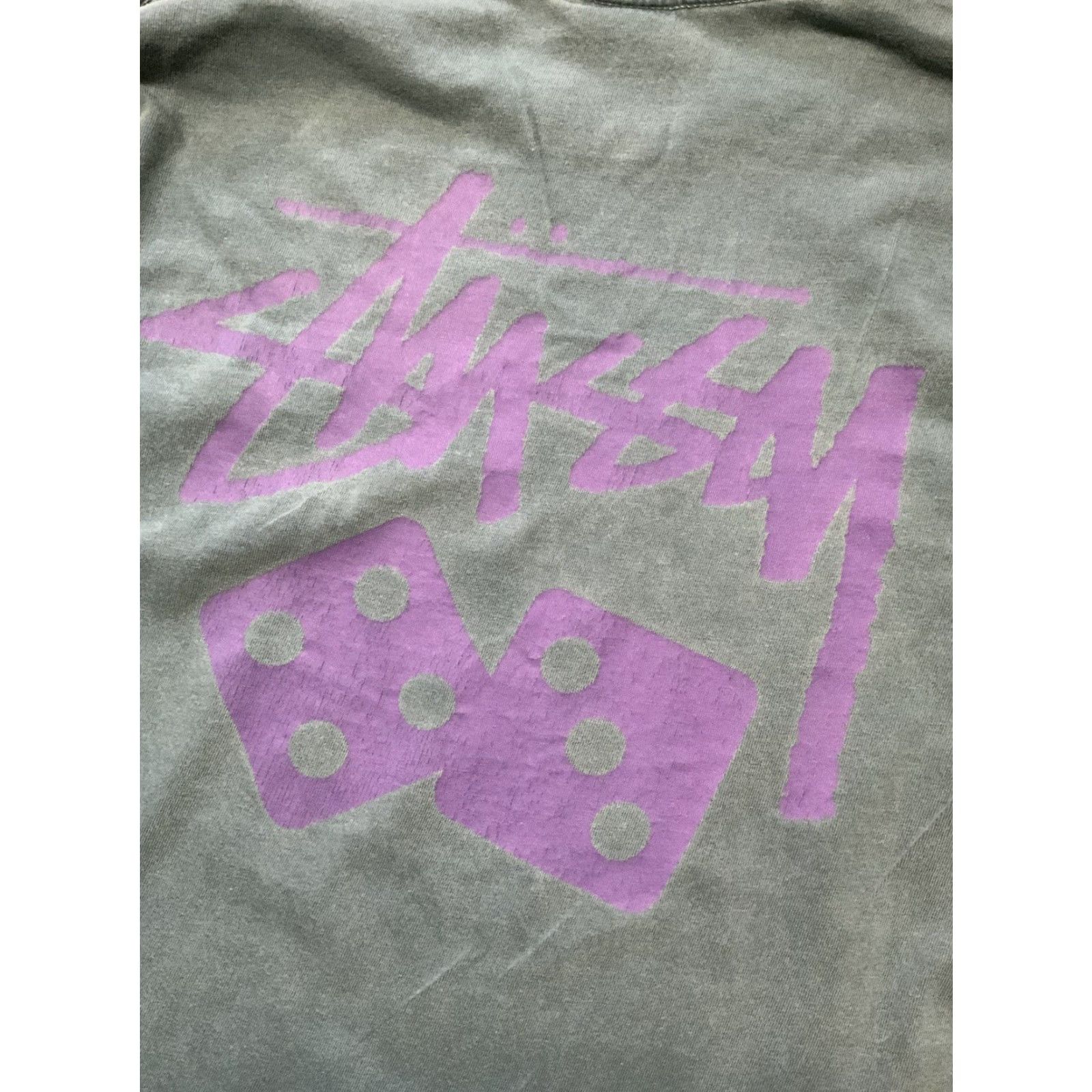 Vintage Stussy Pigment Dyed Blue Dice Skateboarding Graphic L/S Crewneck T-Shirt Sz. S Mens Blue Dice Skateboarding Graphic L/S Crewneck T-Shirt Sz. S Size US S / EU 44-46 / 1 - 2 Thumbnail