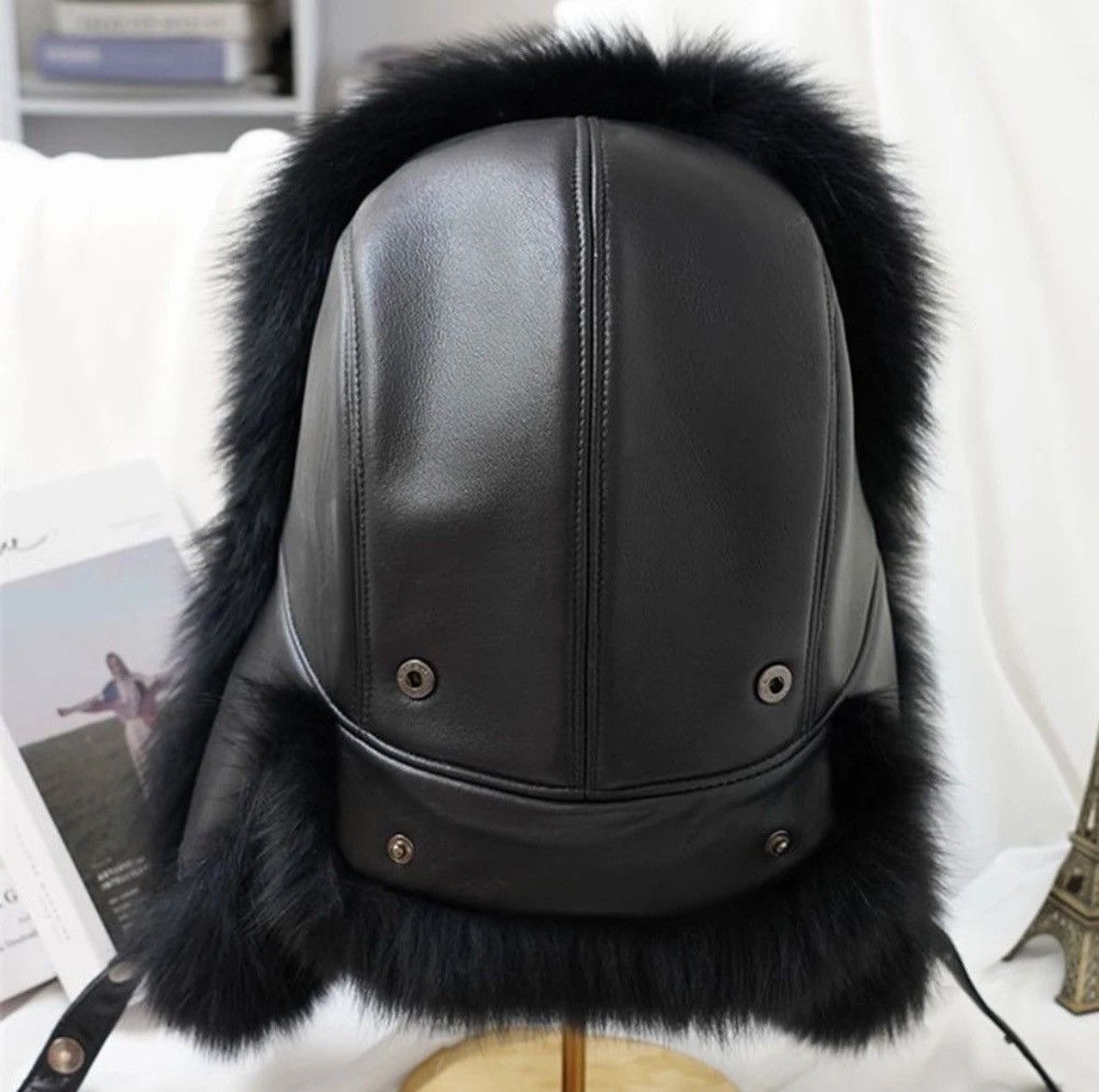 Other Winter Men's 100% Real Silver Fox Fur Size ONE SIZE - 3 Thumbnail