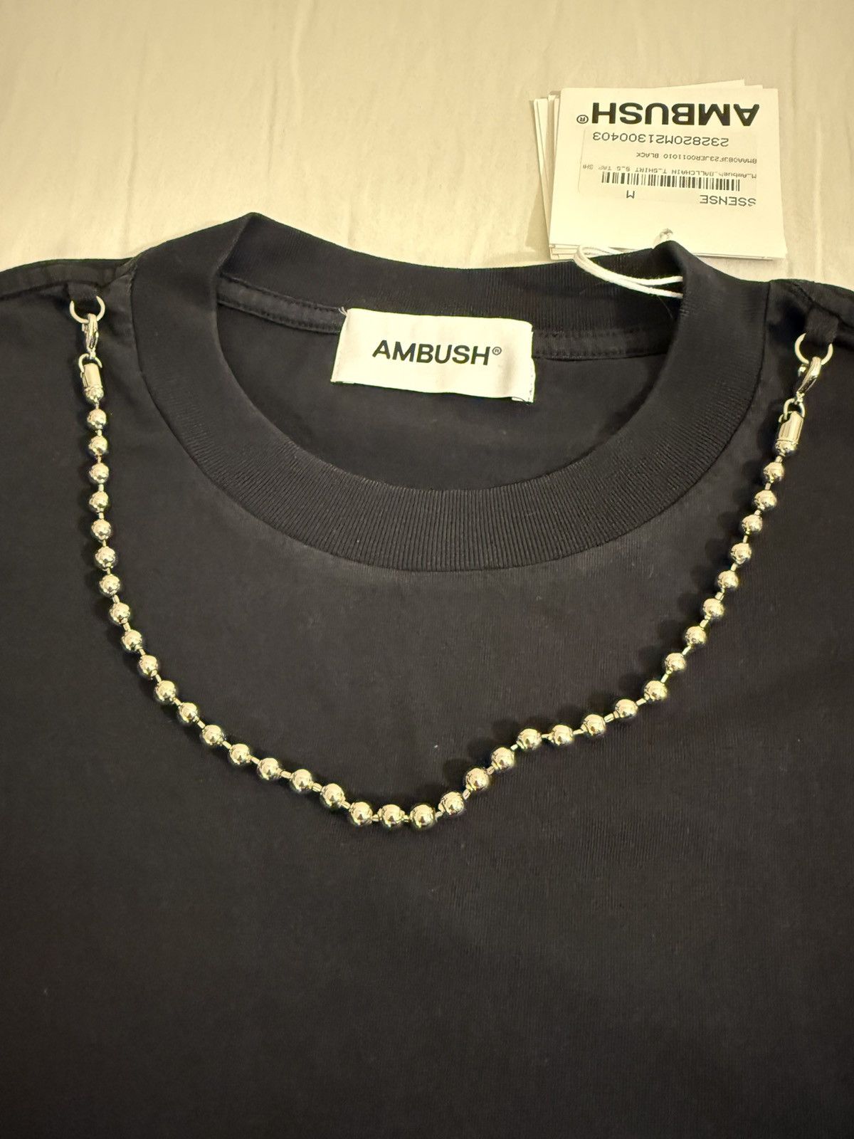Ambush Design Ambush Ball Chain T-Shirt Black M Size US M / EU 48-50 / 2 - 3 Thumbnail