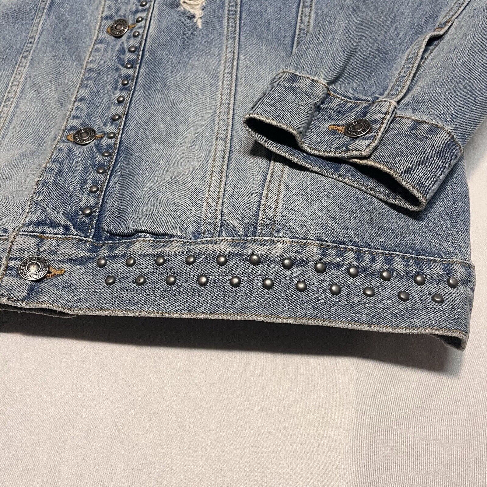 Free People Free People Denim Trucker Jacket Size M / US 6-8 / IT 42-44 - 2 Thumbnail