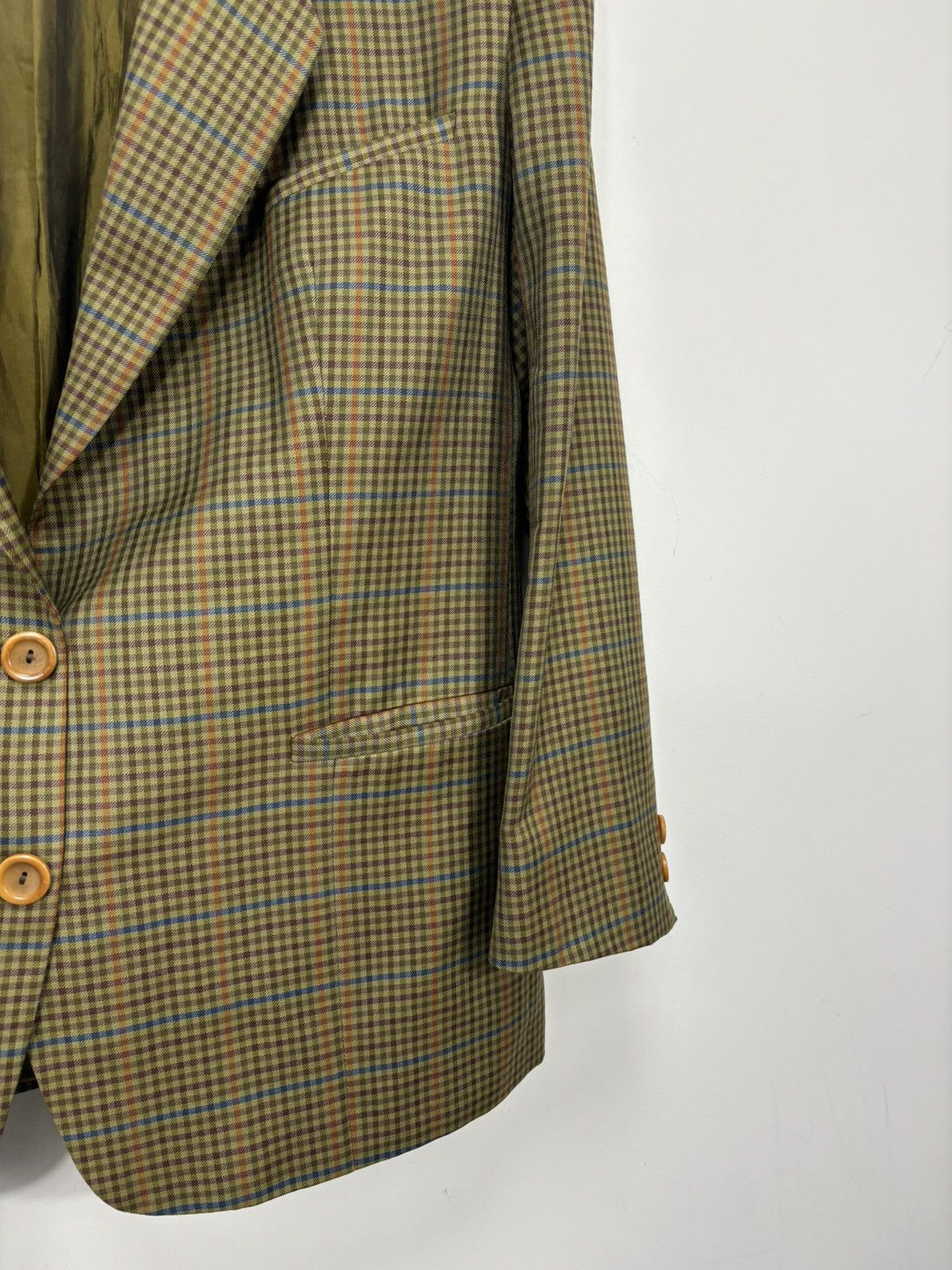Ballantyne Vintage Davide Cenci X Ballantyne Check Wool Blazer Jacket Size 38R - 5 Thumbnail