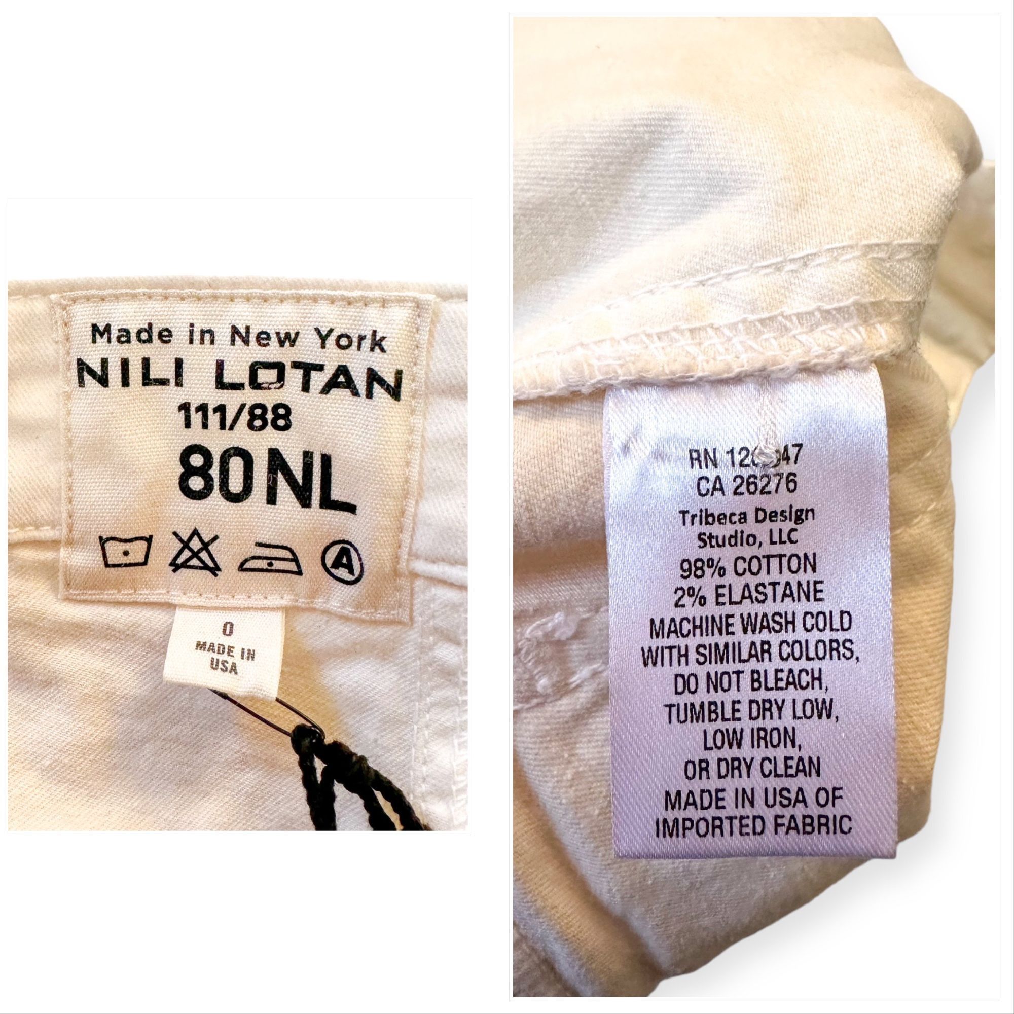 Nili Lotan Nili Lotan Cropped Military Pants, Eggshell, Size 0, Ankle Z Size 25" / US 0 / IT 36 - 11 Thumbnail