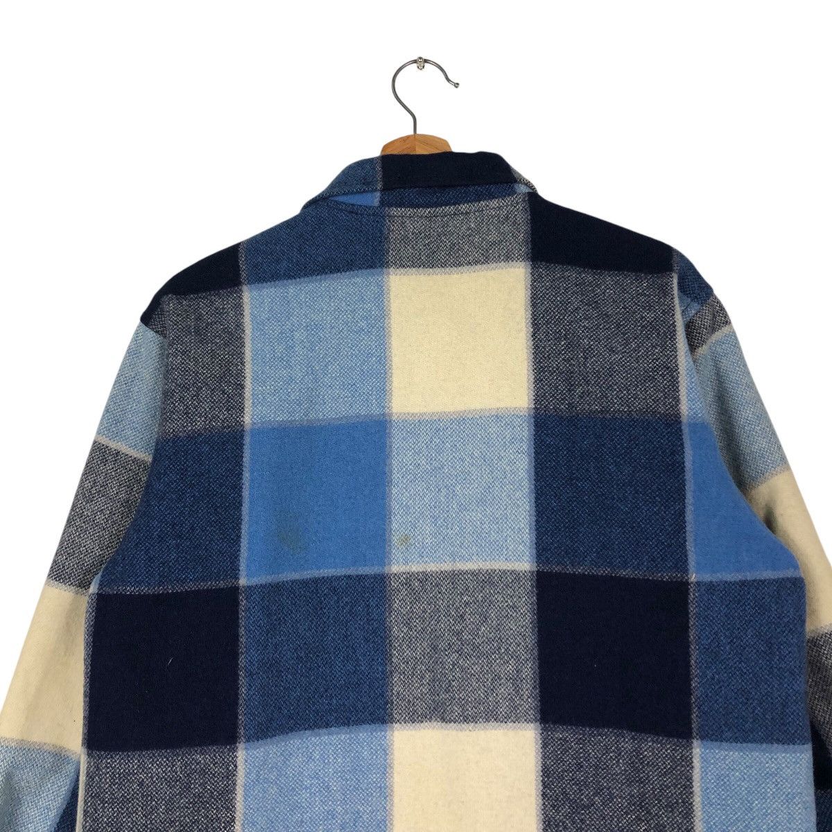 Flannel 📌Vintage Wool Button Jacket R. Brown Tartan Design Check Size US M / EU 48-50 / 2 - 10 Thumbnail