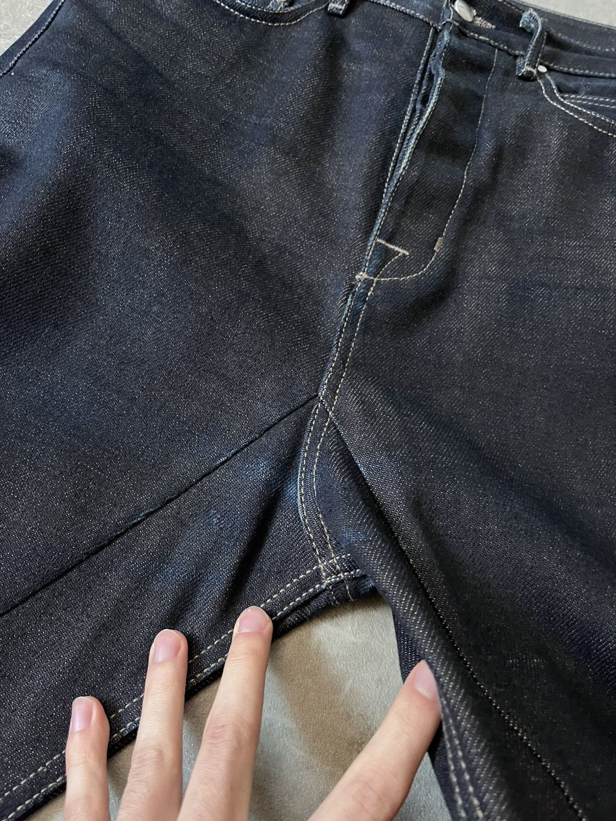Rick Owens Rick Owens F/W 18 Sisyphus selvedge denim jeans navy Size US 31 - 5 Thumbnail