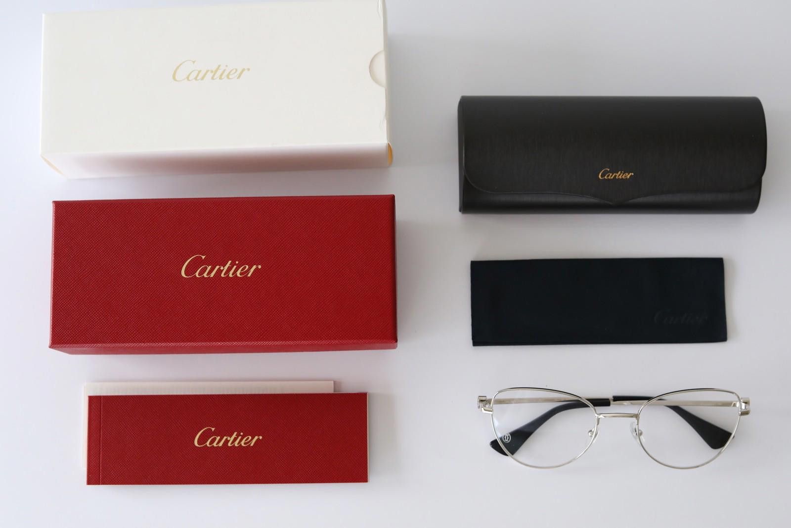 Cartier New Cartier eyewear optical eyeglasses CT0490O 002 silver xl Size ONE SIZE - 3 Thumbnail