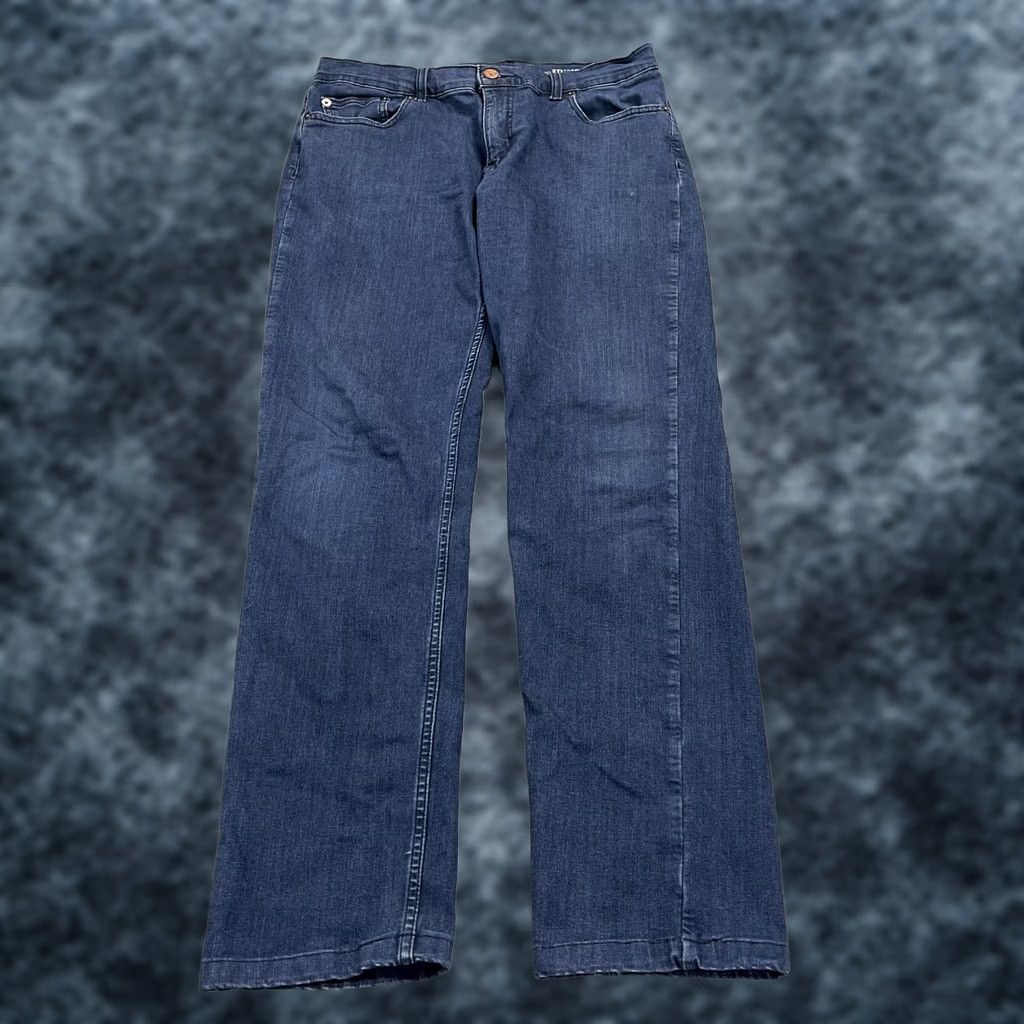 Vintage Mugsy Jeans Mens 34x34 Blue Stretch Casual Cotton Blend Denim Comfy Size US 34 / EU 50 - 1 Thumbnail