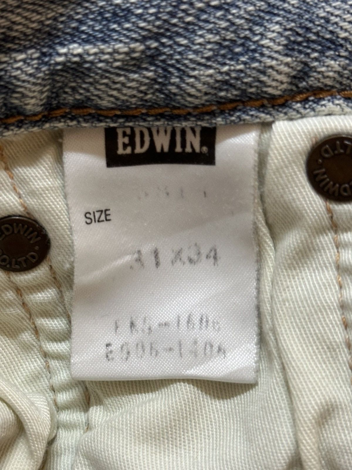 Edwin Vintage Edwin 800 Low Rise Faded Wash Style Flare Jeans Size US 31 - 9 Thumbnail