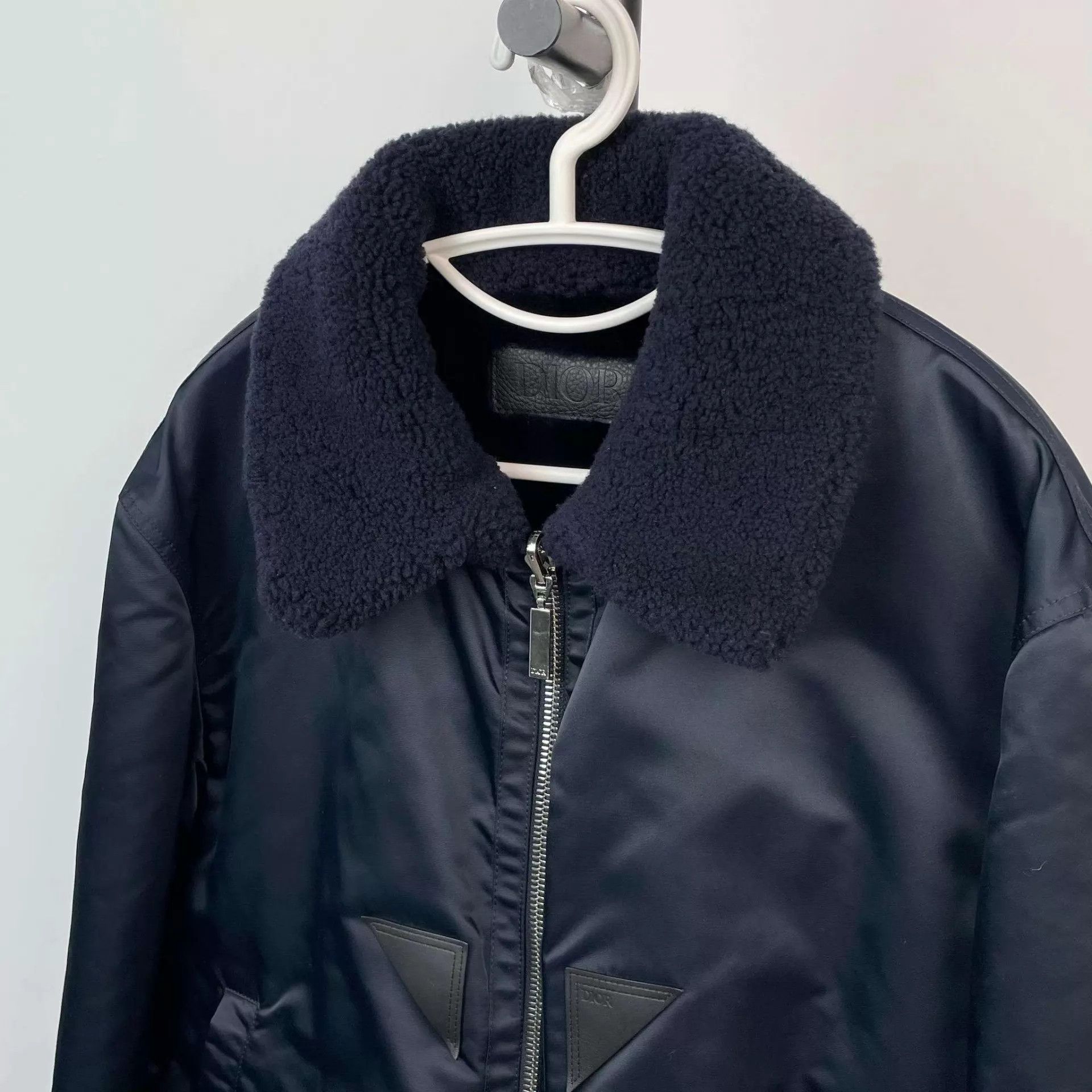 Dior Dior Men's Navy Blue Fur Jacket 54 Size US L / EU 52-54 / 3 - 8 Thumbnail