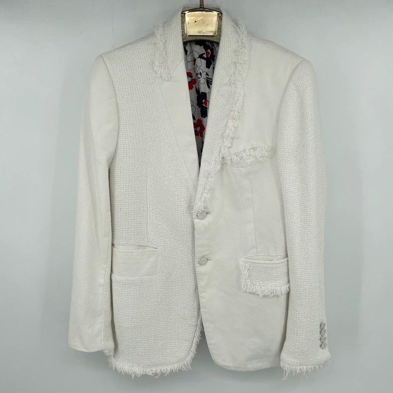 Thom Browne Thom Browne White Suit Jacket-dmc Size US M / EU 48-50 / 2 - 1 Thumbnail