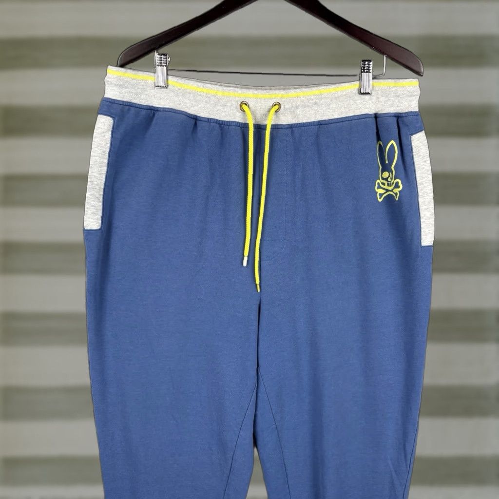 Psycho Bunny Psycho Bunny Sweatpants Mens XL Blue Gray Drawstring Logo Soft Tapered Jogger Size US 36 / EU 52 - 1 Thumbnail