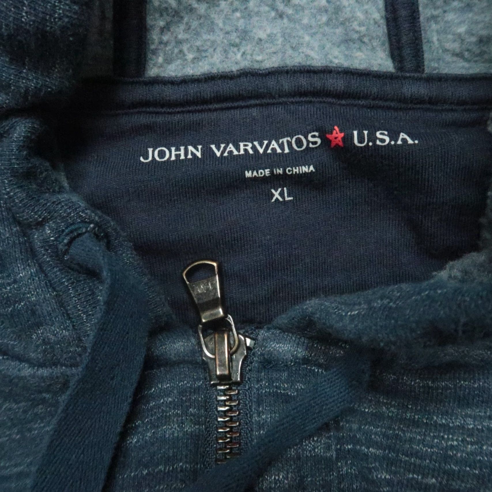 John Varvatos John Varvatos Hoodie Men XL Blue Space Dyed Full Zip Pockets Size US XL / EU 56 / 4 - 3 Thumbnail