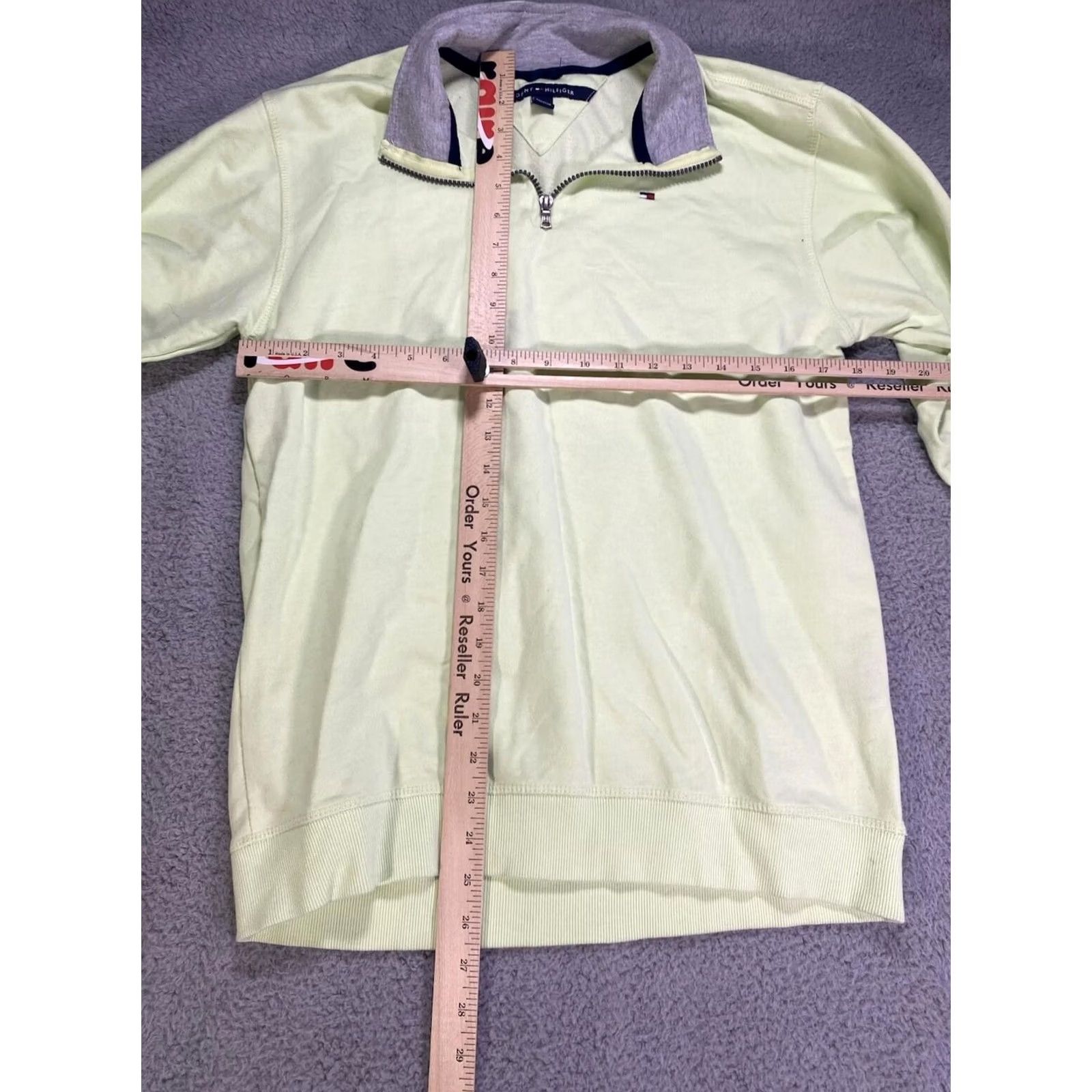 Tommy Hilfiger Tommy Hilfiger Women Jacket XL Green 1/4 Zip Basic Jacket лет? Size XL / US 12-14 / IT 48-50 - 2 Thumbnail