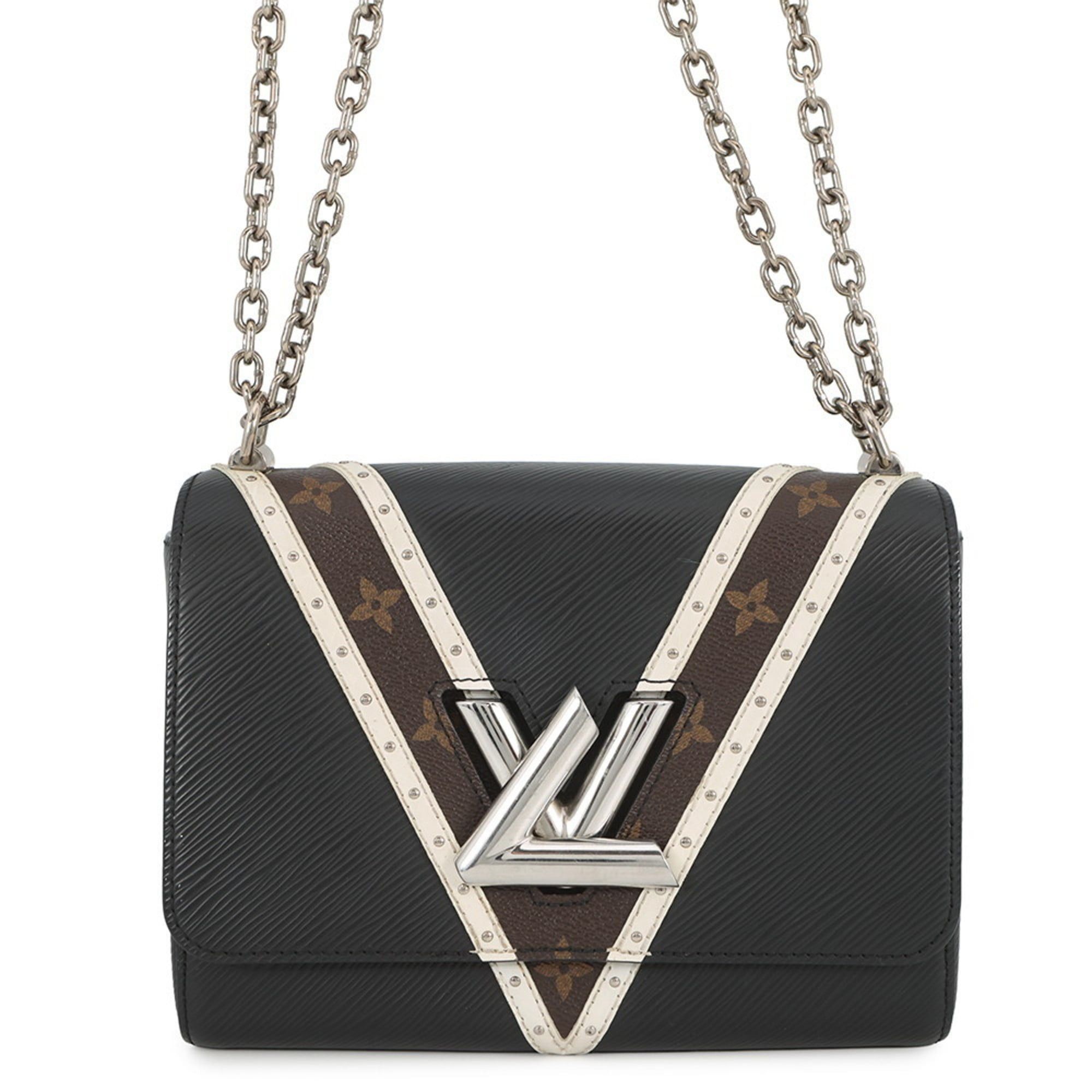 Louis Vuitton Epi Monogram Twist MM Shoulder Bag M50297 LOUIS VUITTON 2-way Black Handbag