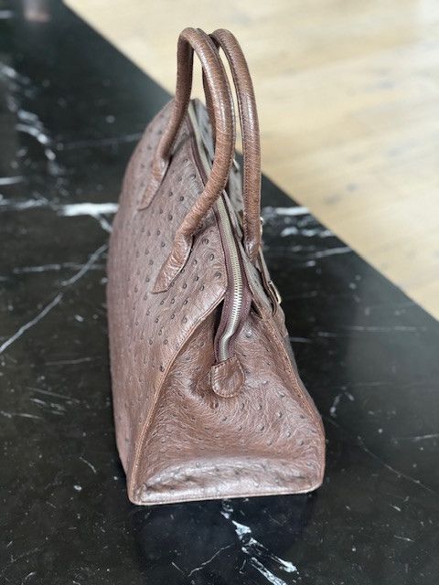 Other Genuine Full-Point Ostrich Leather Handbag– Made in Japan Size ONE SIZE - 9 Thumbnail