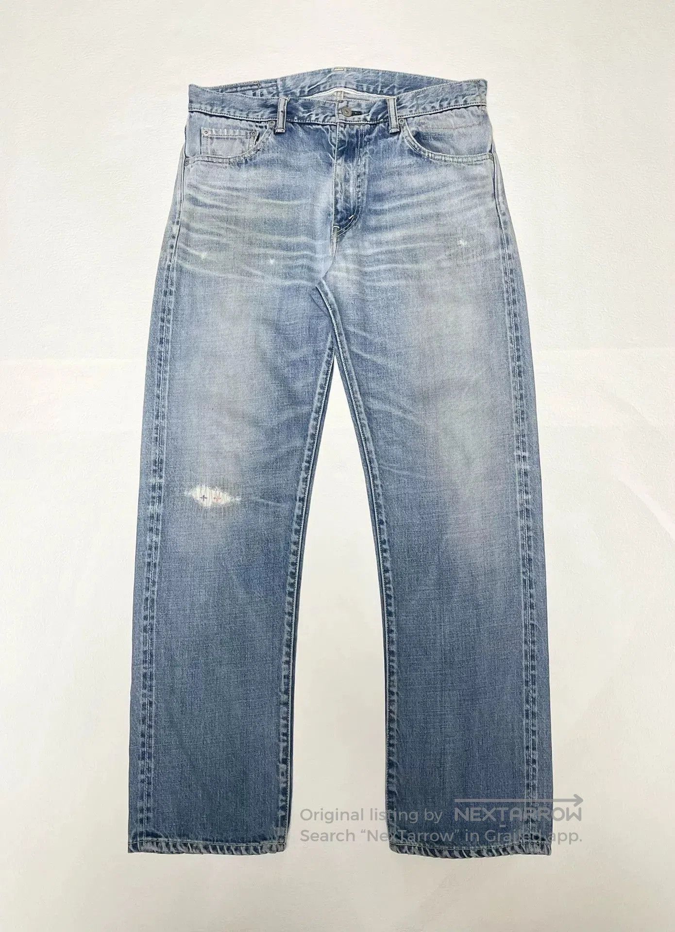 Visvim visvim 05d10 cross patch washed denim pants. Size US 34 / EU 50 - 1 Thumbnail