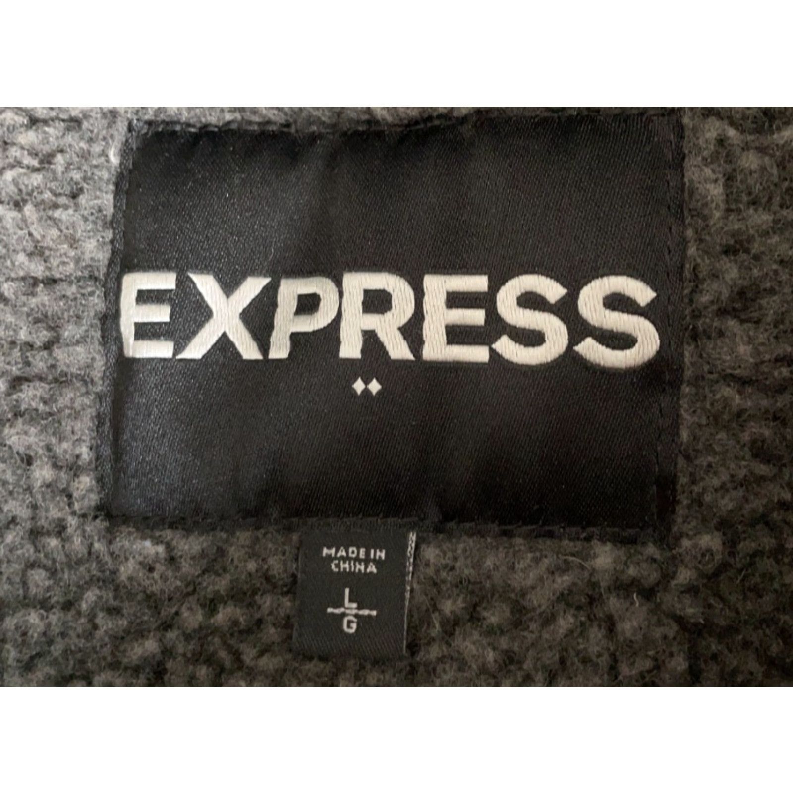 Express Express Jacket Adult Large Brown Sherpa Lined Corduroy Trucker Button Front Size US L / EU 52-54 / 3 - 3 Thumbnail