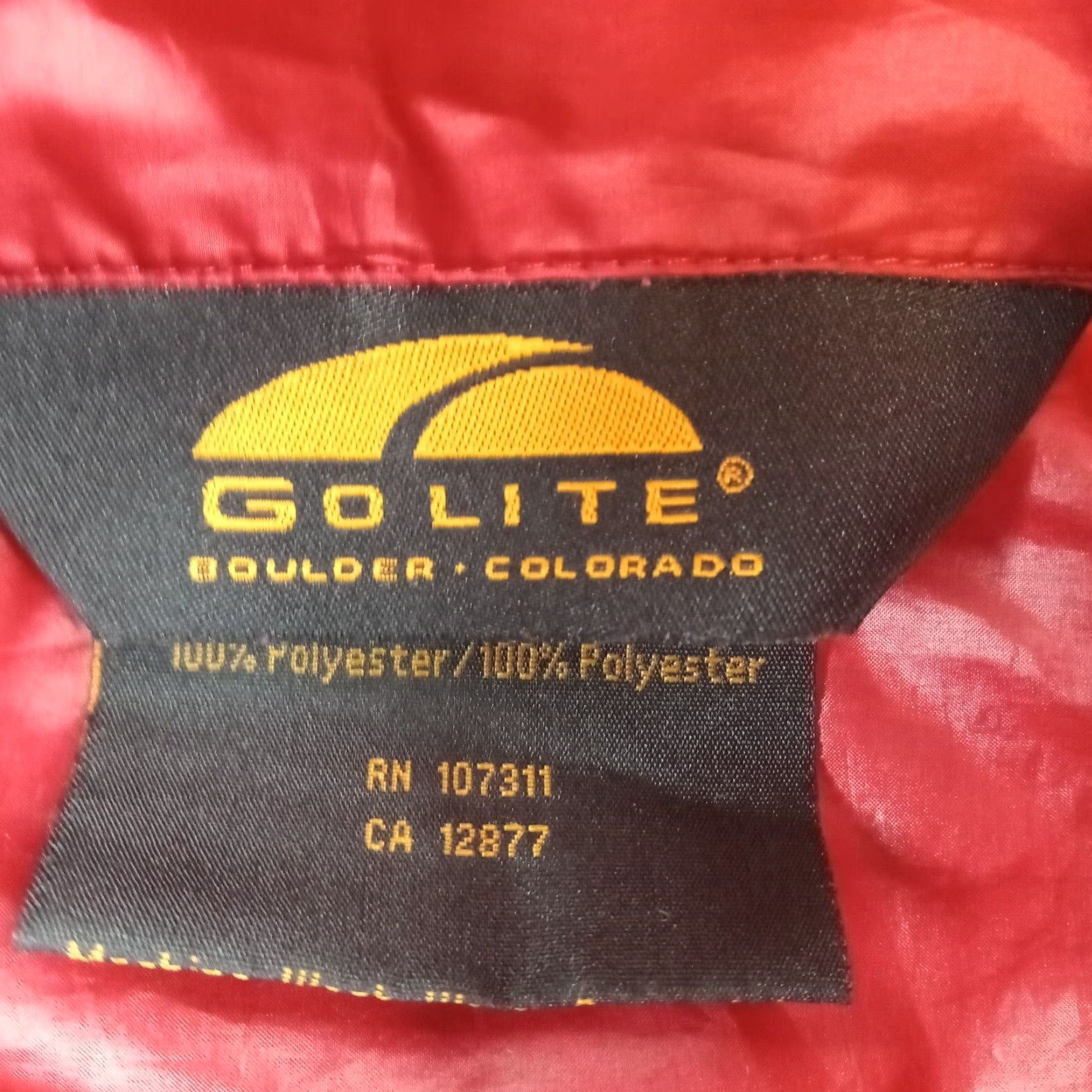 Vintage Go Lite Jacket Womens Small Red Full Zip Outdoor Lightweight Windbreaker Jacket Size S / US 4 / IT 40 - 5 Thumbnail
