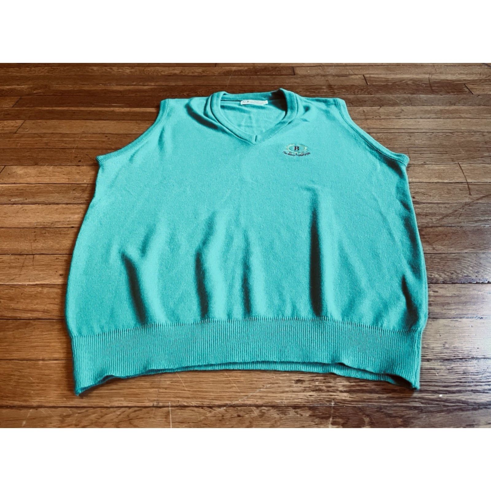 Vintage VINTAGE The Broadmoor Golf Shop Sweater Vest Men’s XL Green 90s Size US XL / EU 56 / 4 - 2 Thumbnail