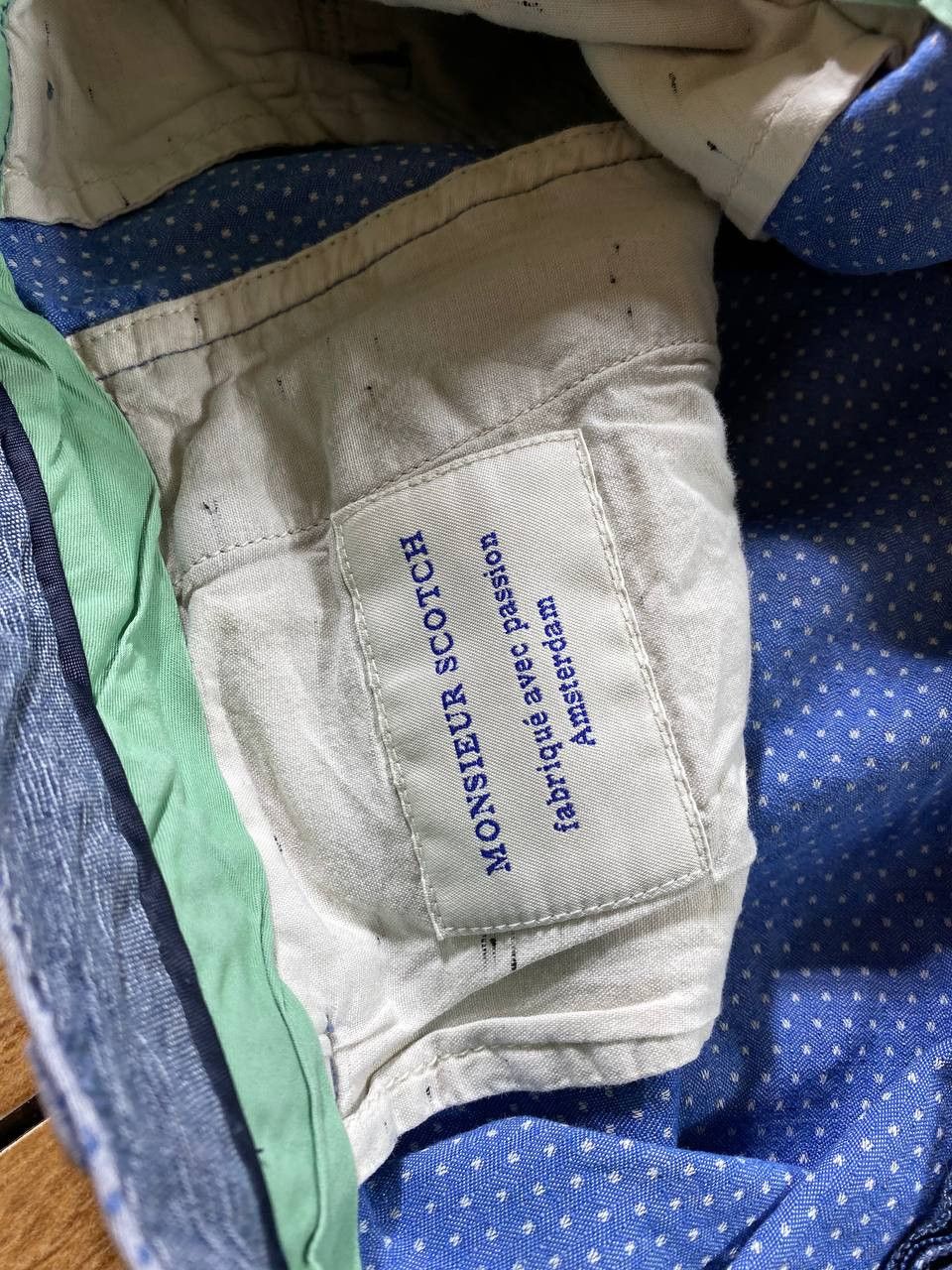 Scotch & Soda Scotch & Soda Blue Cotton 32 Shorts Size US 32 / EU 48 - 21 Thumbnail