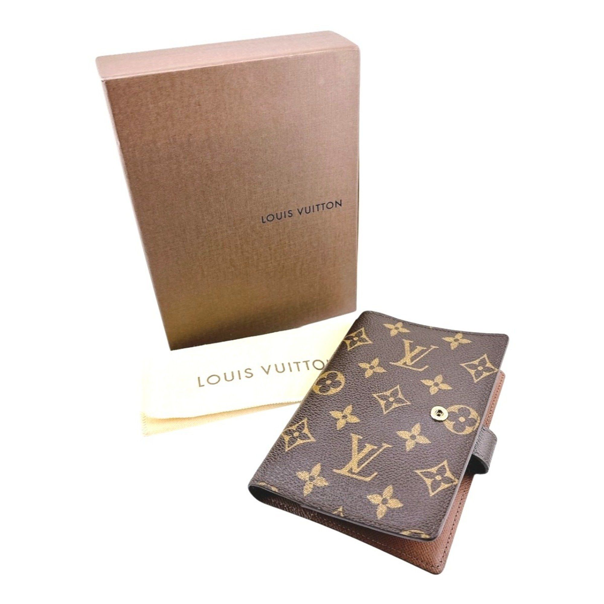 Louis Vuitton Louis Vuitton Notebook Cover Case Monogram Agenda PM Canvas R20005 Brown Size ONE SIZE - 1 Thumbnail