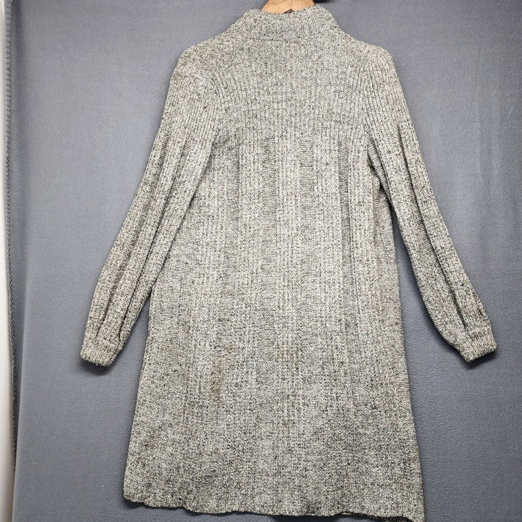 Vintage VINTAGE Impressions Sweater Cardigan Womens M Grey Silk Wool Long Duster Hong Kong Size M / US 6-8 / IT 42-44 - 2 Thumbnail