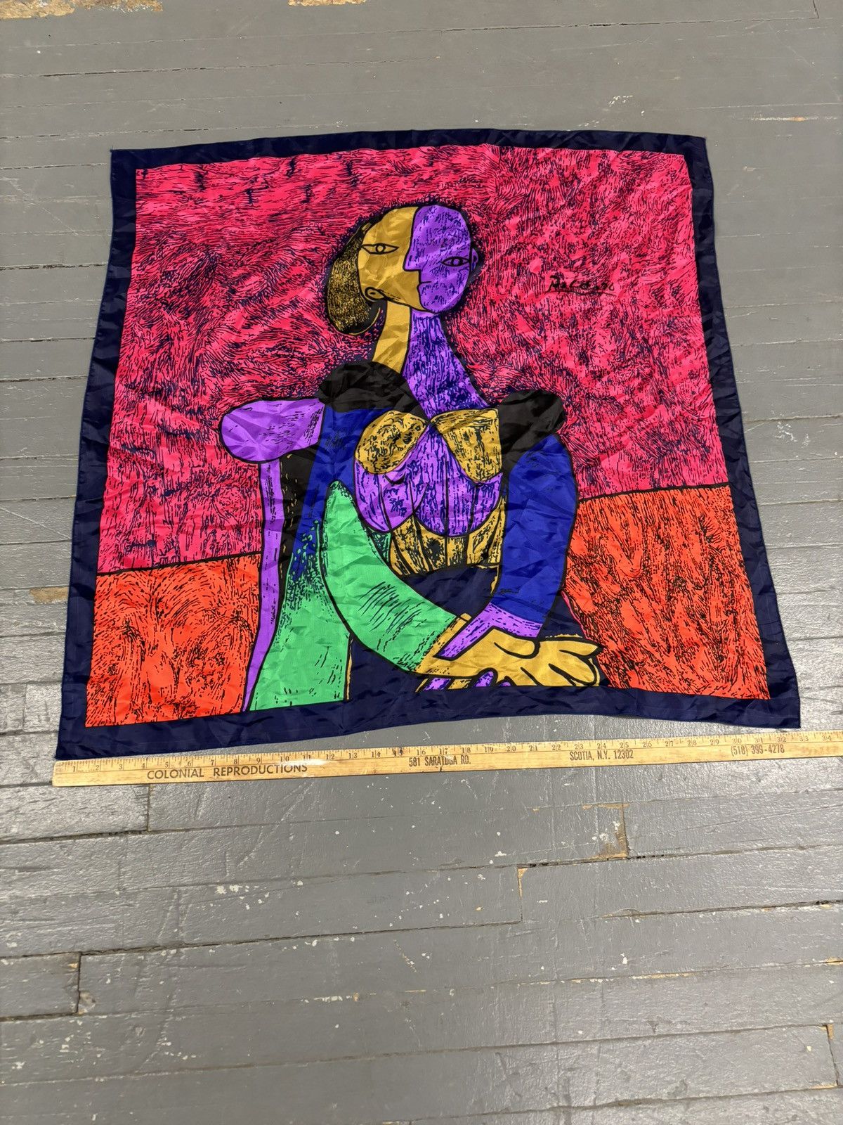 Vintage Vintage Picasso silk scarf Size ONE SIZE - 6 Thumbnail