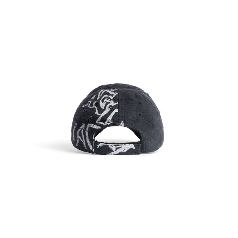 Balenciaga o1w1db10126 Size: L / DIY Metal Cap in Black/White Size ONE SIZE - 3 Thumbnail