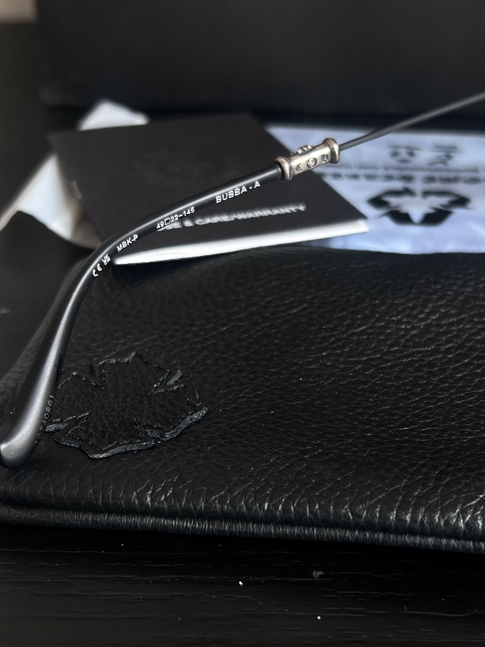 Chrome Hearts Chrome Hearts BUBBA – A – MATTE BLACK Glasses Size ONE SIZE - 10 Thumbnail