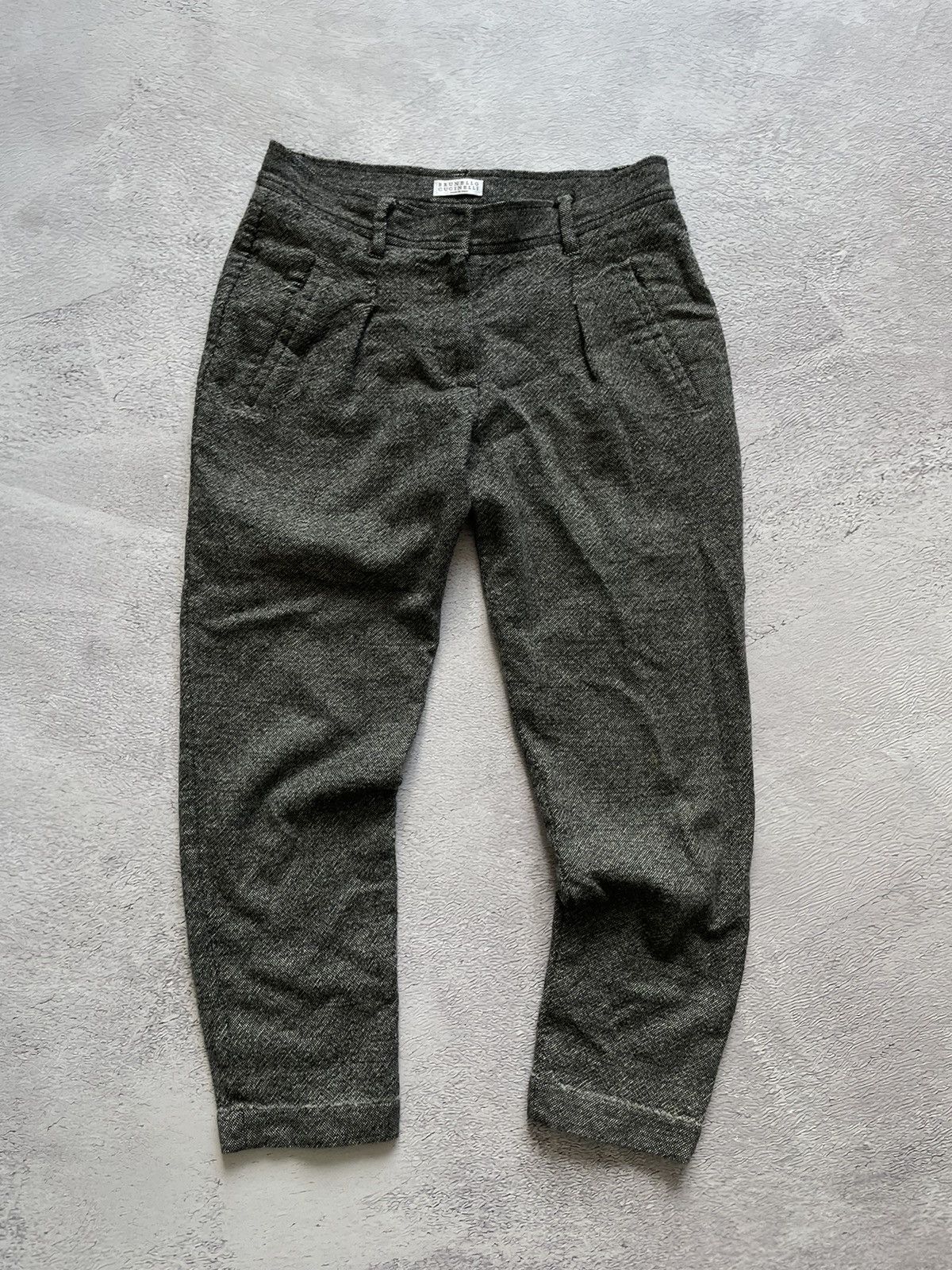 Brunello Cucinelli Brunello Cucinelli Pants Wool Luxury Italy Controllo B Size 26" / US 2 / IT 38 - 1 Thumbnail