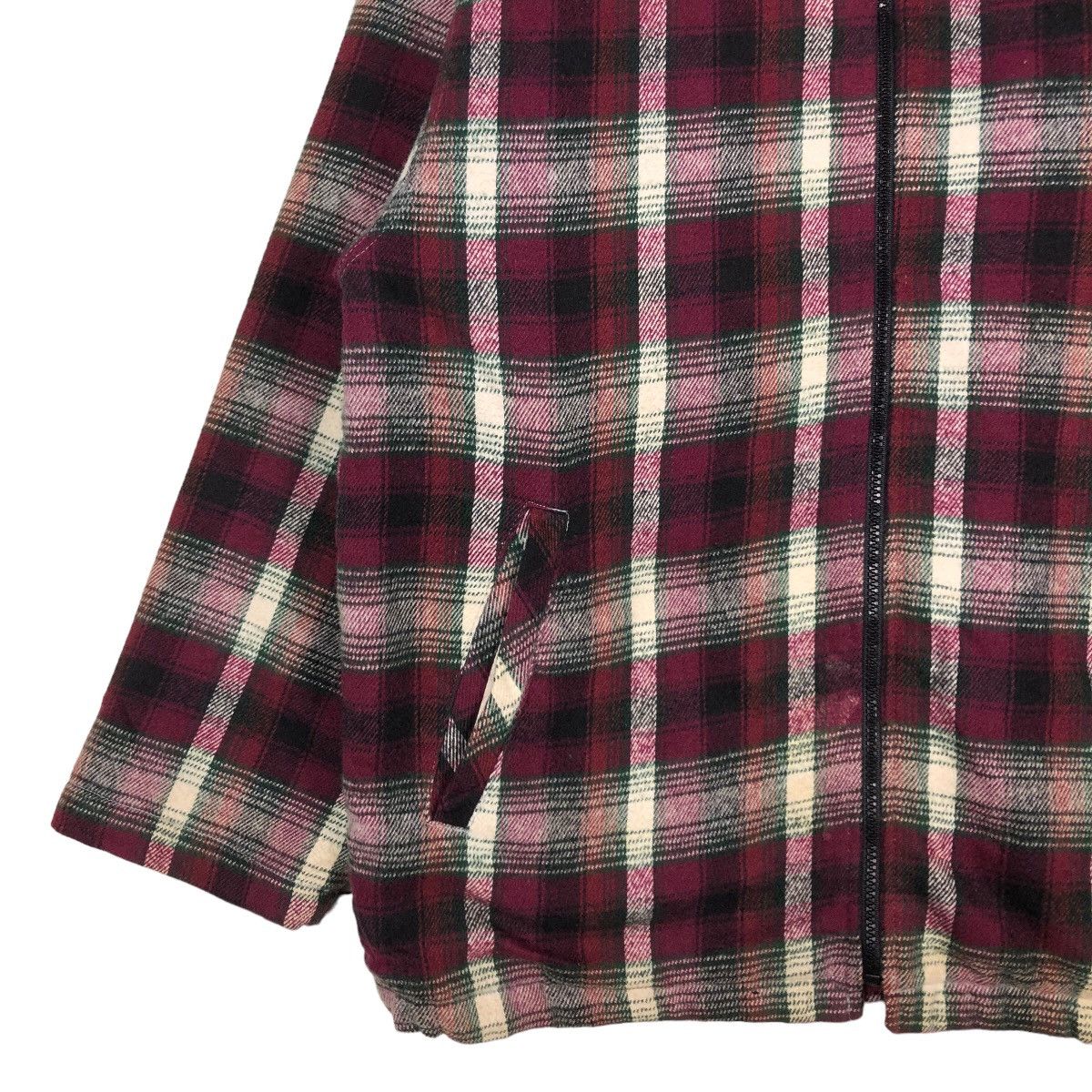 Japanese Brand 🔥Punk Design Tartan Checked Flannel Work Jacket Made in USA Size US L / EU 52-54 / 3 - 4 Thumbnail