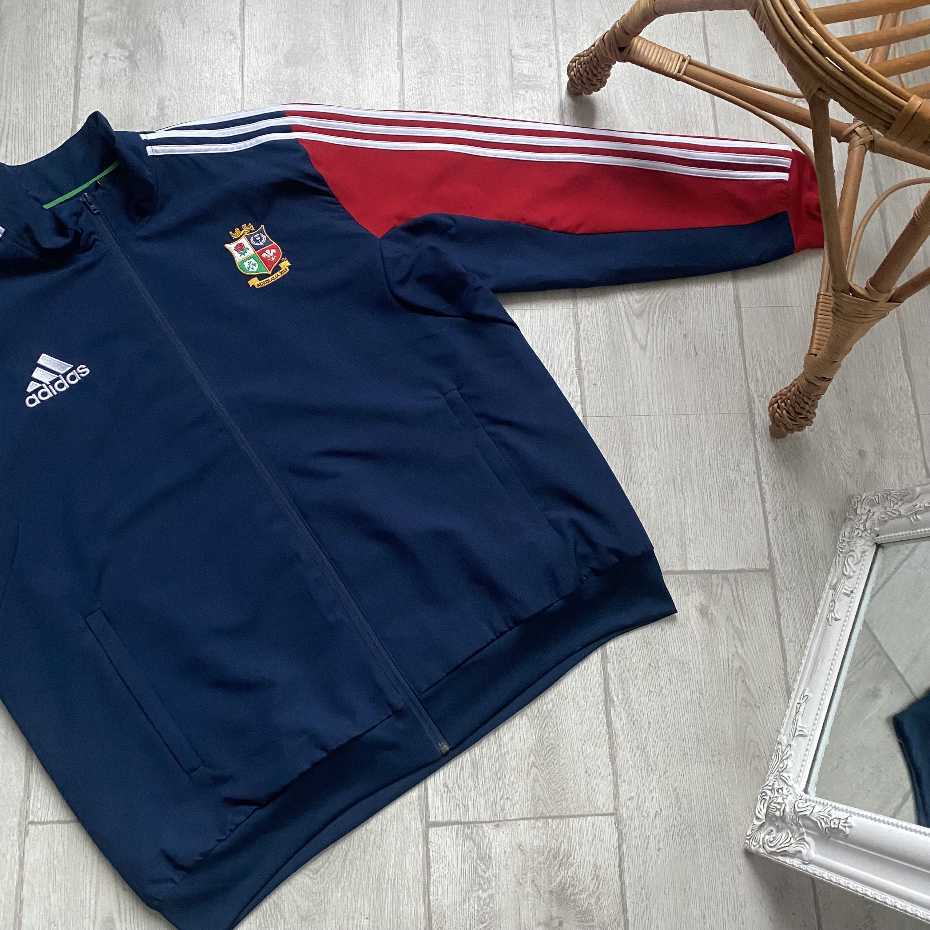 Adidas 🏈 Vintage Adidas Nylon England Rugby jersey Jacket Drill Size US XL / EU 56 / 4 - 8 Thumbnail