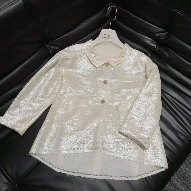Chanel Chanel M Size Spring Jacket in Off-White . Size M / US 6-8 / IT 42-44 - 3 Thumbnail