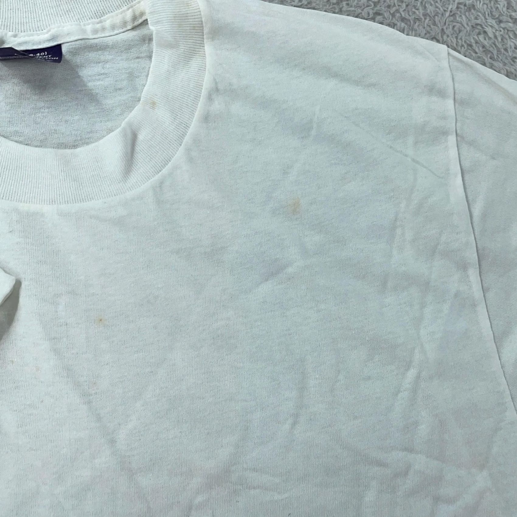 Vintage VINTAGE BVD Shirt Mens Small White 100% Combed Cotton Crewneck Plain Size US S / EU 44-46 / 1 - 7 Thumbnail