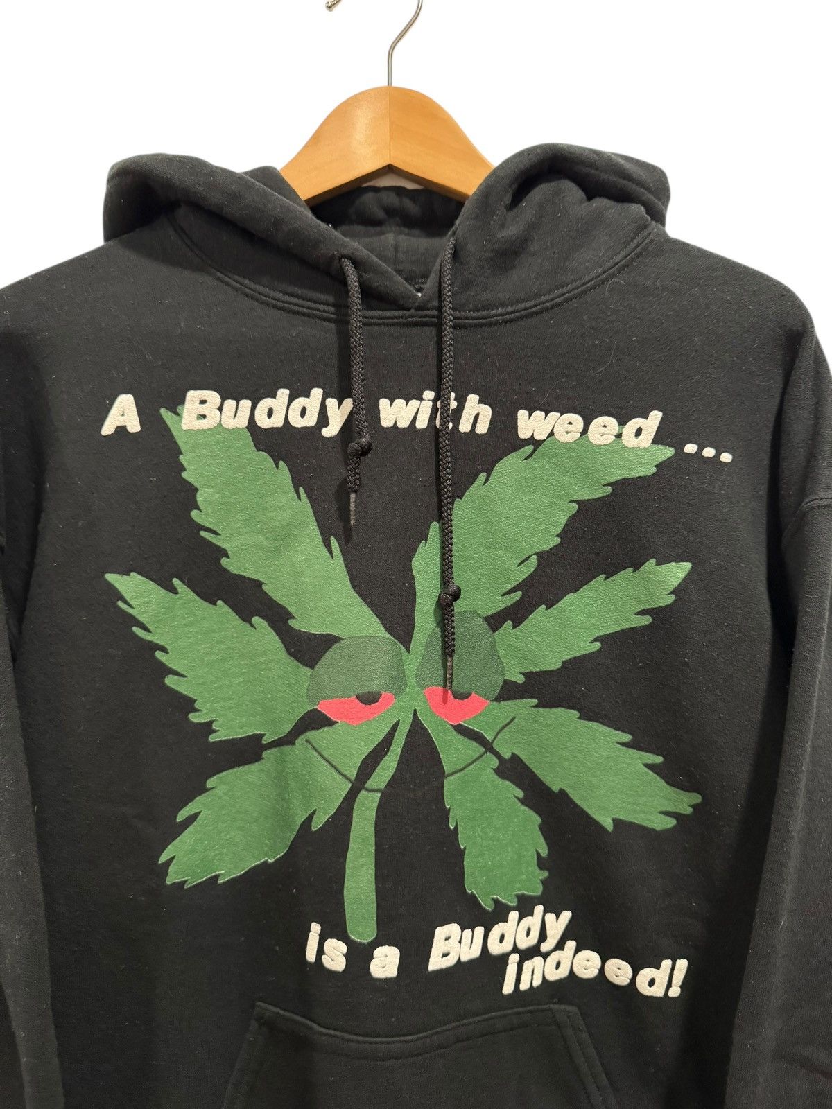 Cactus Plant Flea Market Cactus Plant Flea Market Buddy With Weed Hoodie Black Size US M / EU 48-50 / 2 - 2 Thumbnail