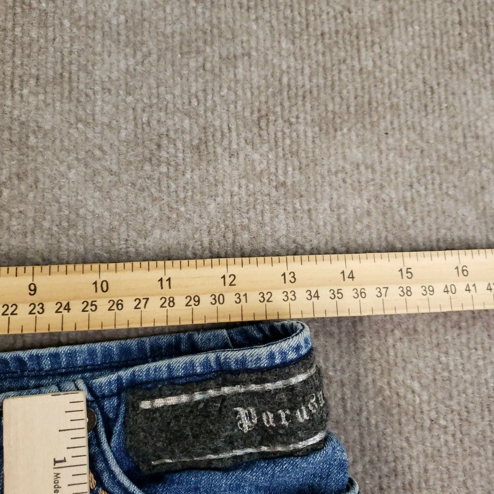 Parasuco Vintage Parasuco Denim Mini Skirt Womens Size 26 Waist Blue Short Patches Y2K Size 26" / US 2 / IT 38 - 3 Thumbnail