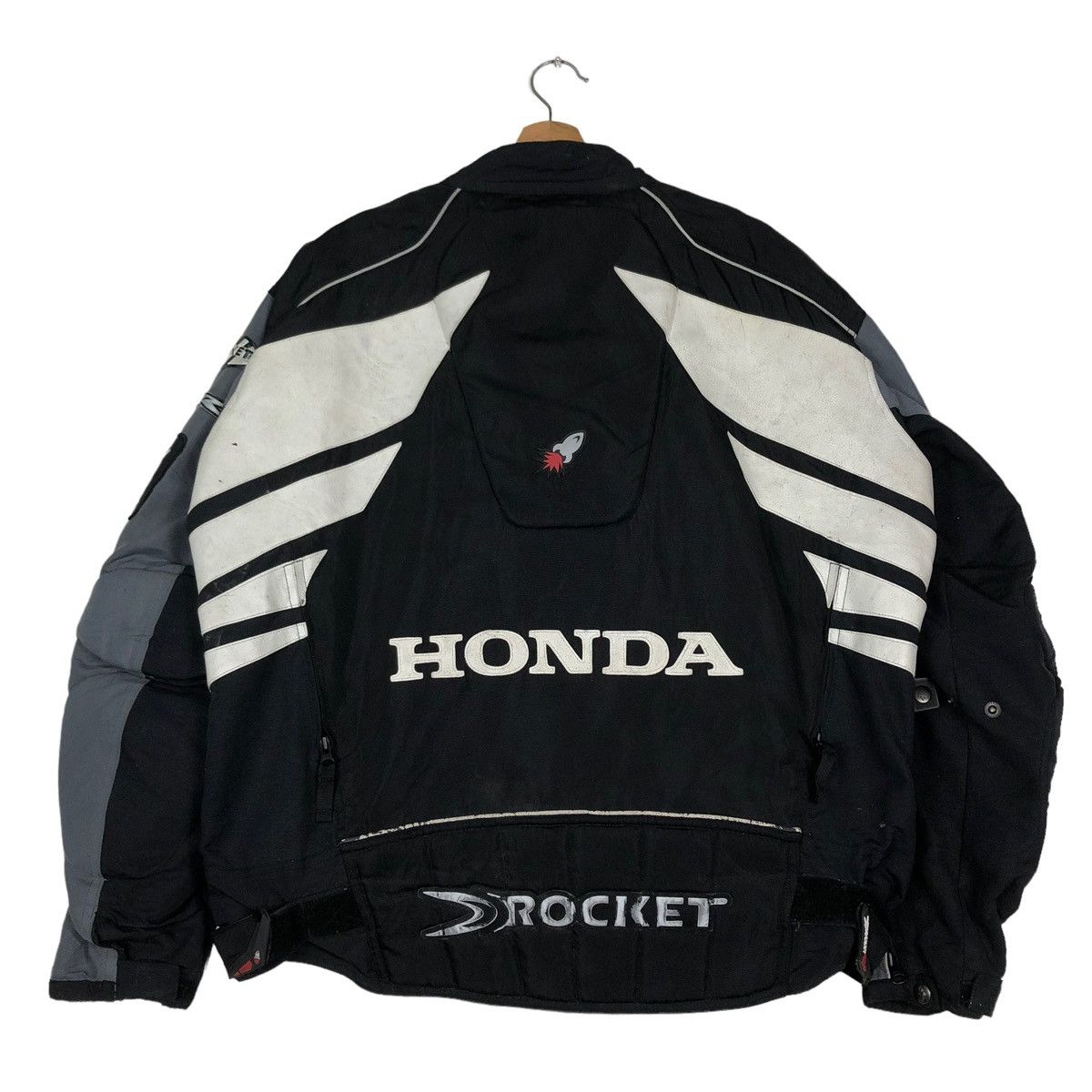 Other 🔥VINTAGE BIKER RACING JACKET HONDA BIG LOGO SAFETY WEAR Size US XL / EU 56 / 4 - 8 Thumbnail
